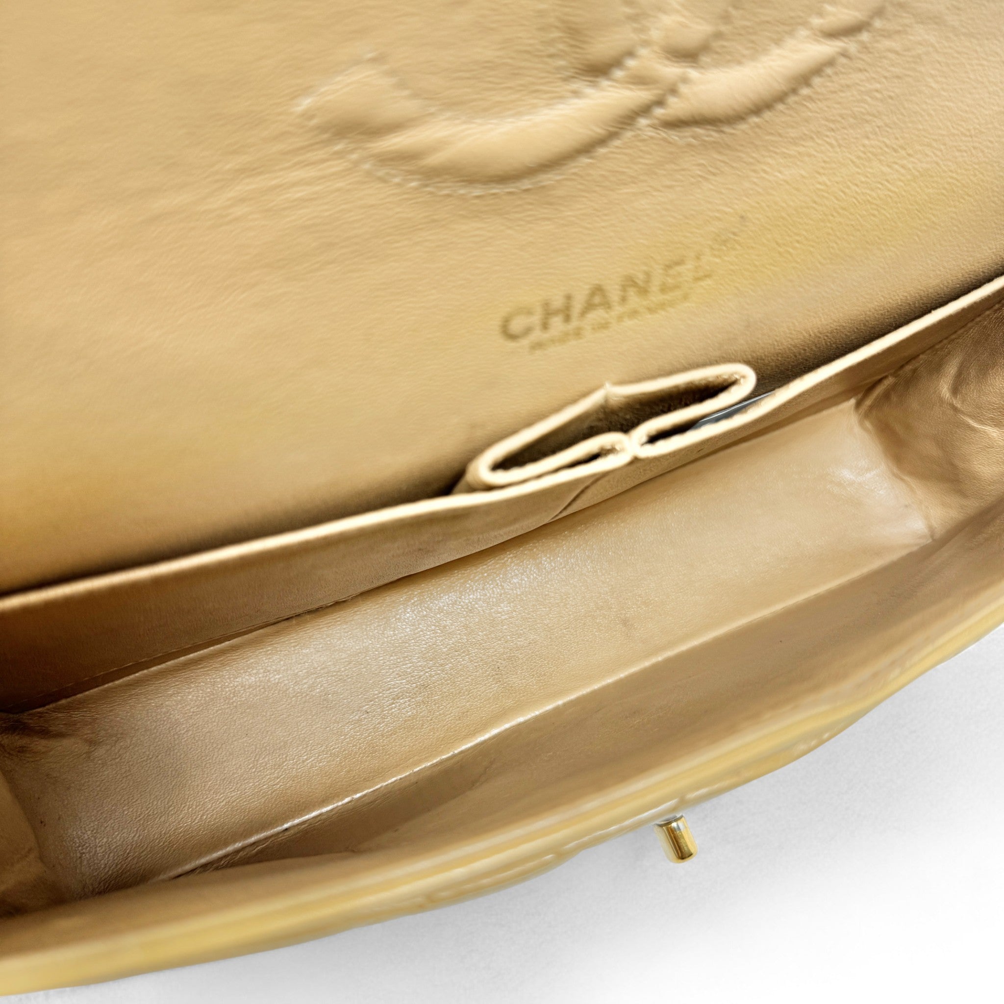 Chanel Beige Medium Vintage Classic Flap