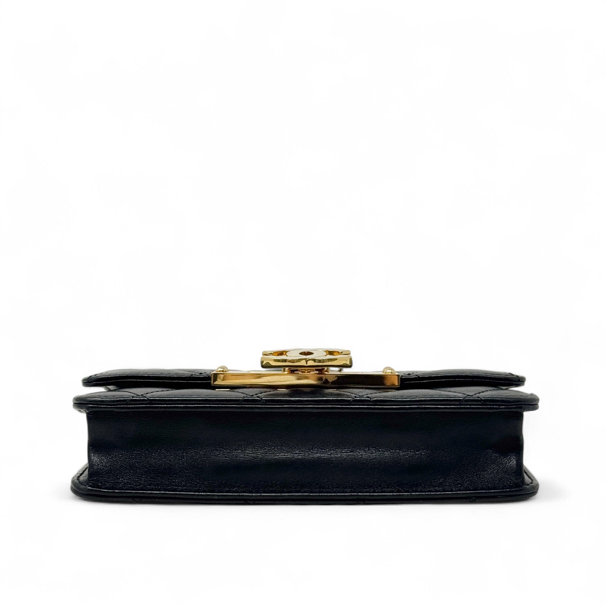 Chanel Black Golden Class Wallet On Chain