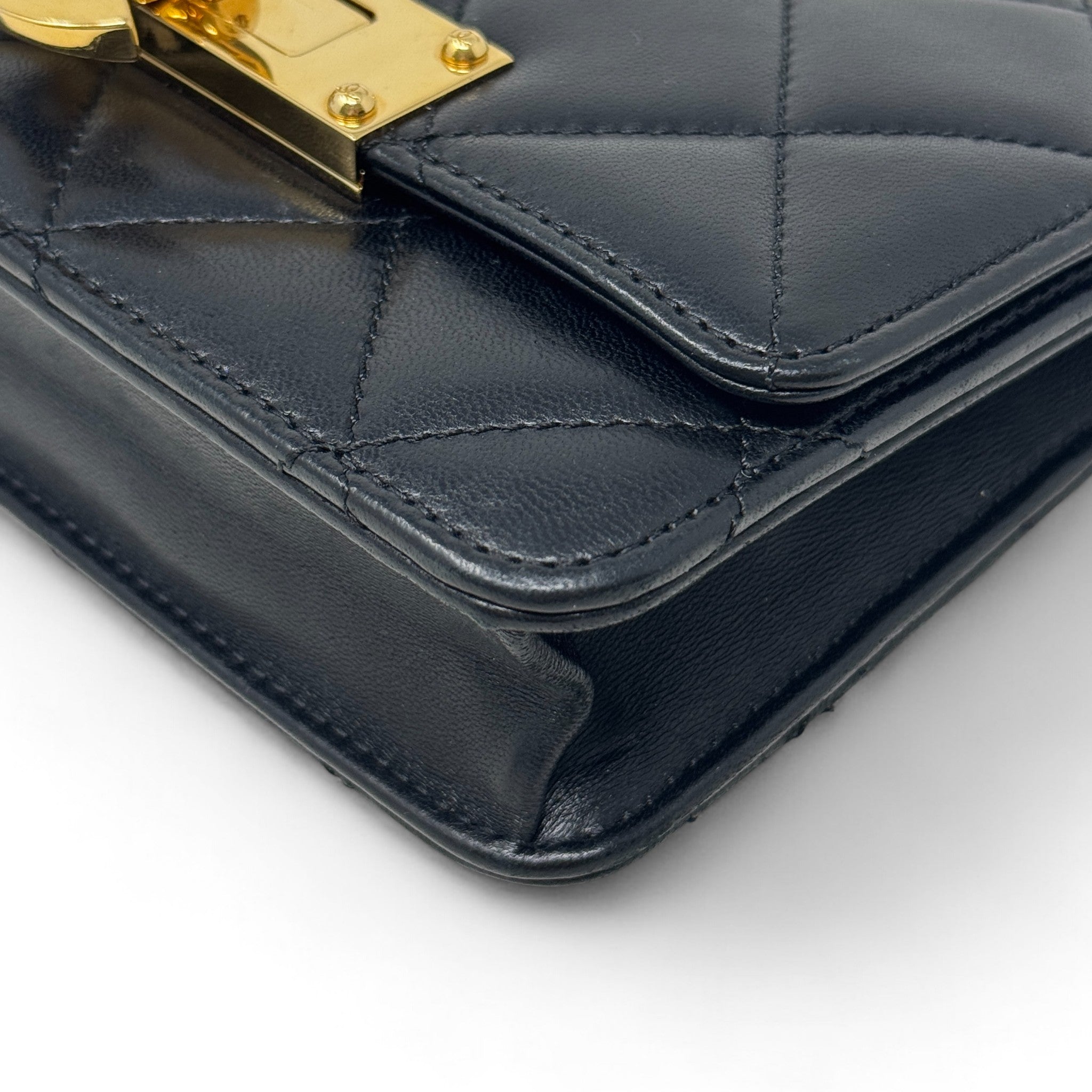 Chanel Black Golden Class Wallet On Chain