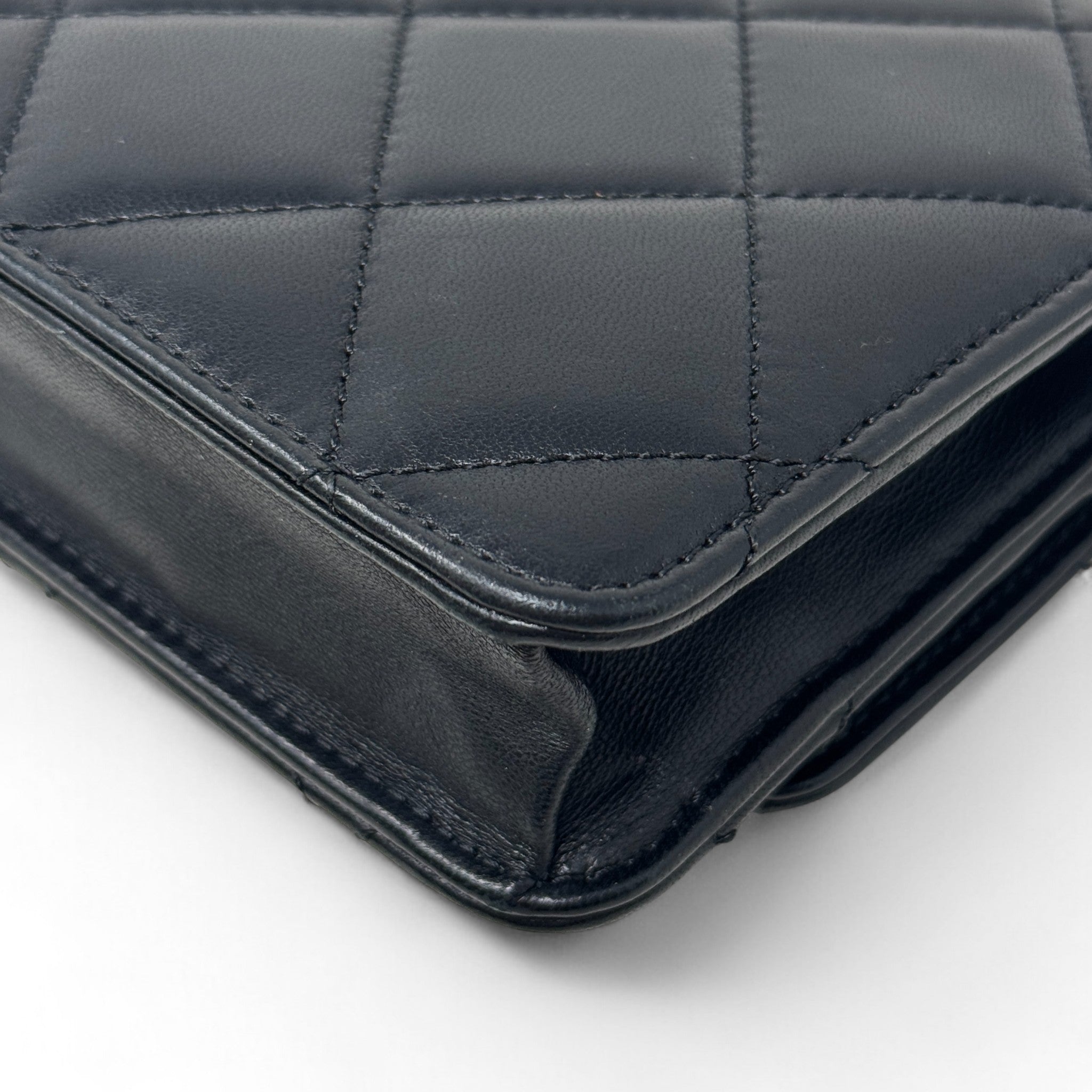 Chanel Black Golden Class Wallet On Chain