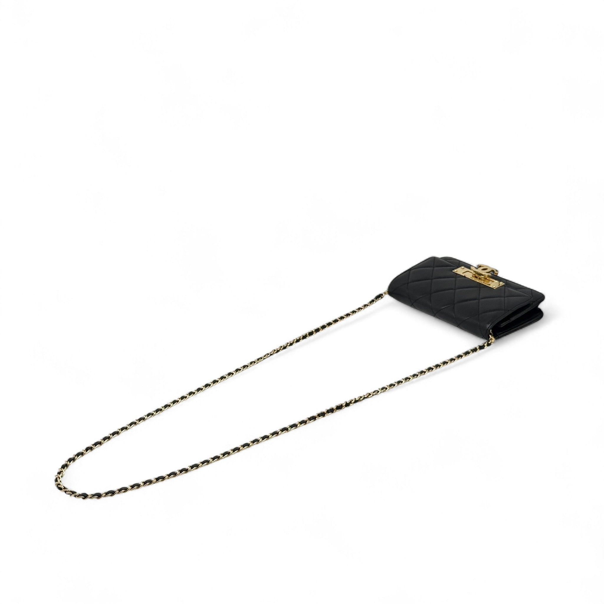 Chanel Black Golden Class Wallet On Chain