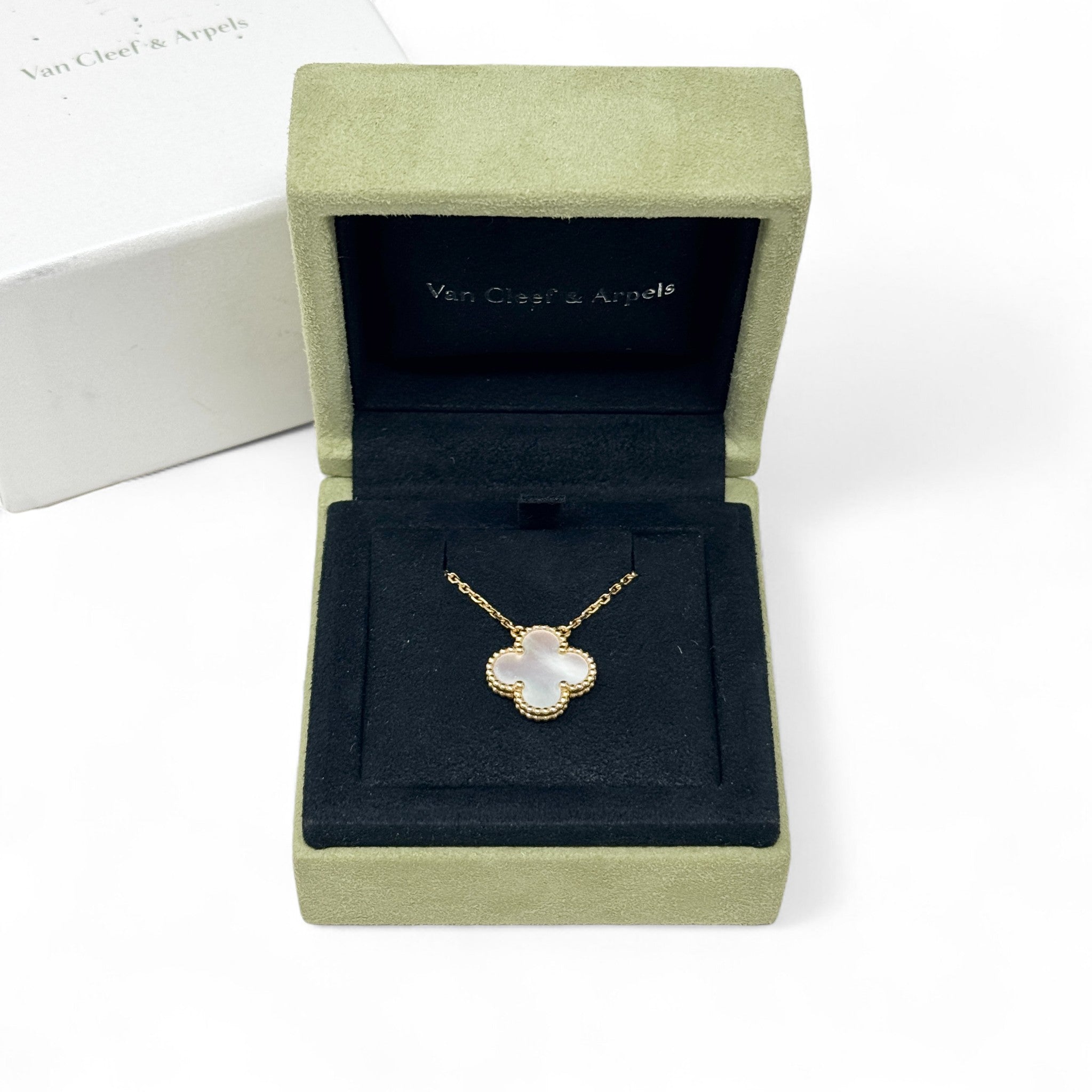 Van Cleef & Arpels White MOP Vintage Alphambra Pendant
