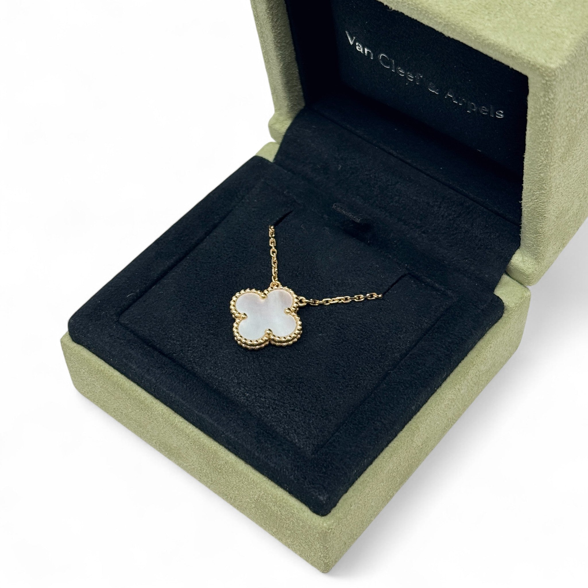 Van Cleef & Arpels White MOP Vintage Alphambra Pendant