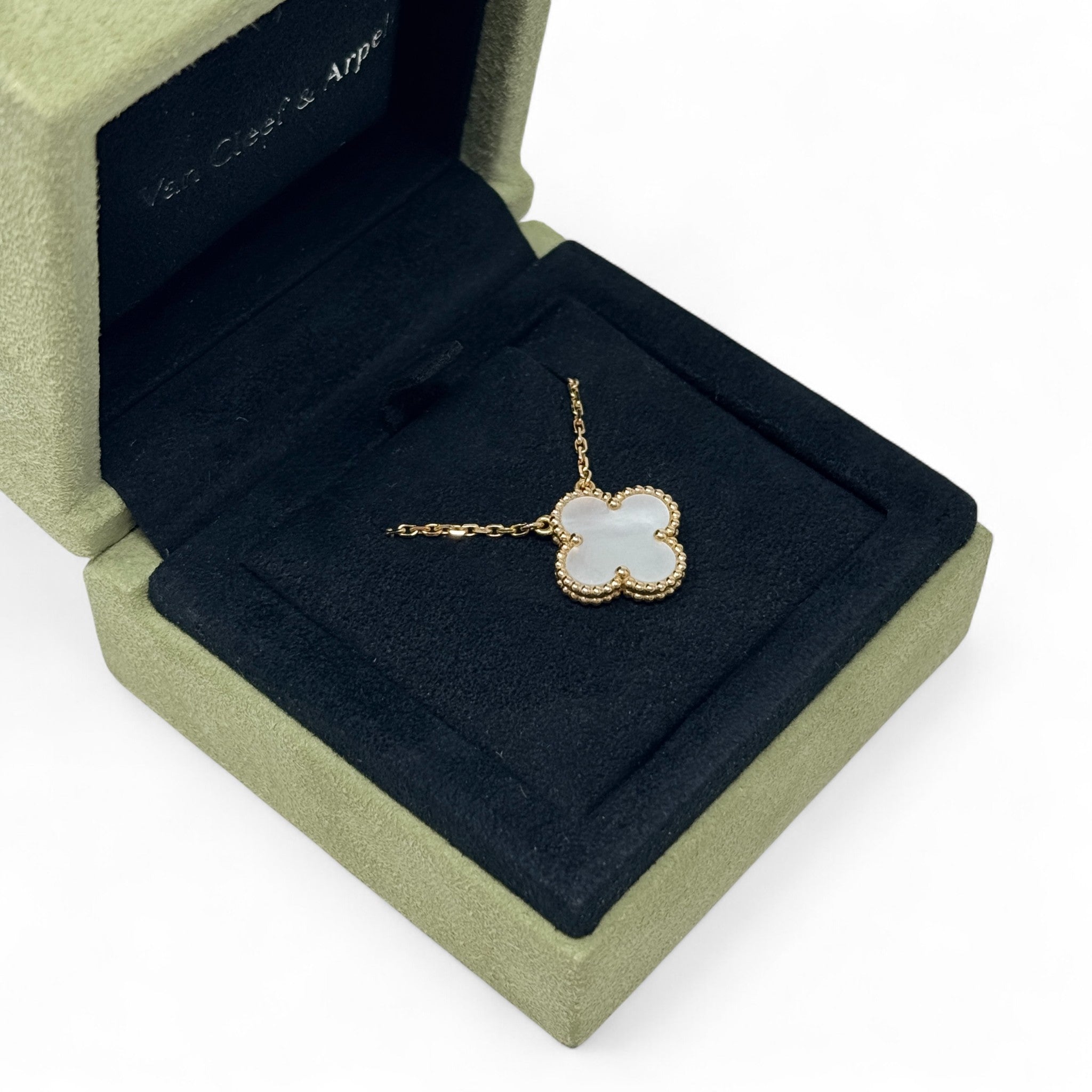 Van Cleef & Arpels White MOP Vintage Alphambra Pendant