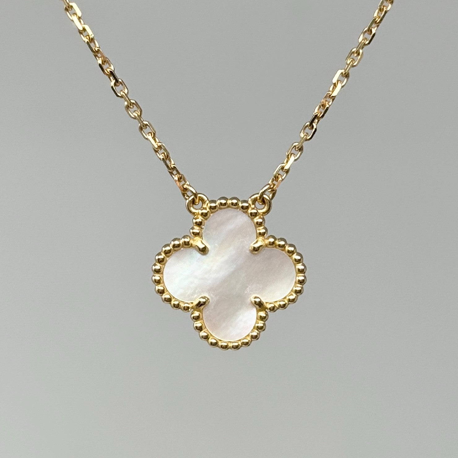 Van Cleef & Arpels White MOP Vintage Alphambra Pendant