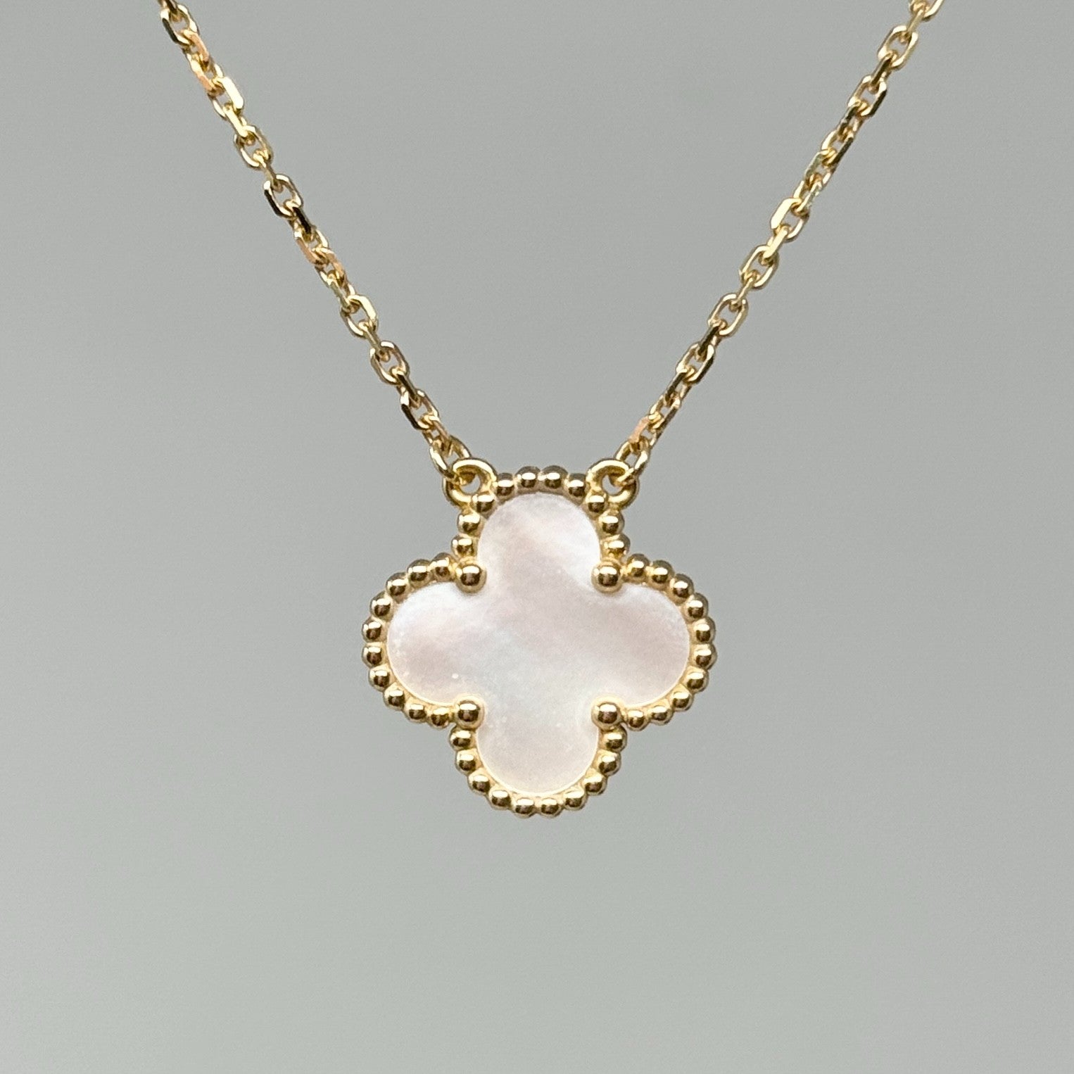 Van Cleef & Arpels White MOP Vintage Alphambra Pendant