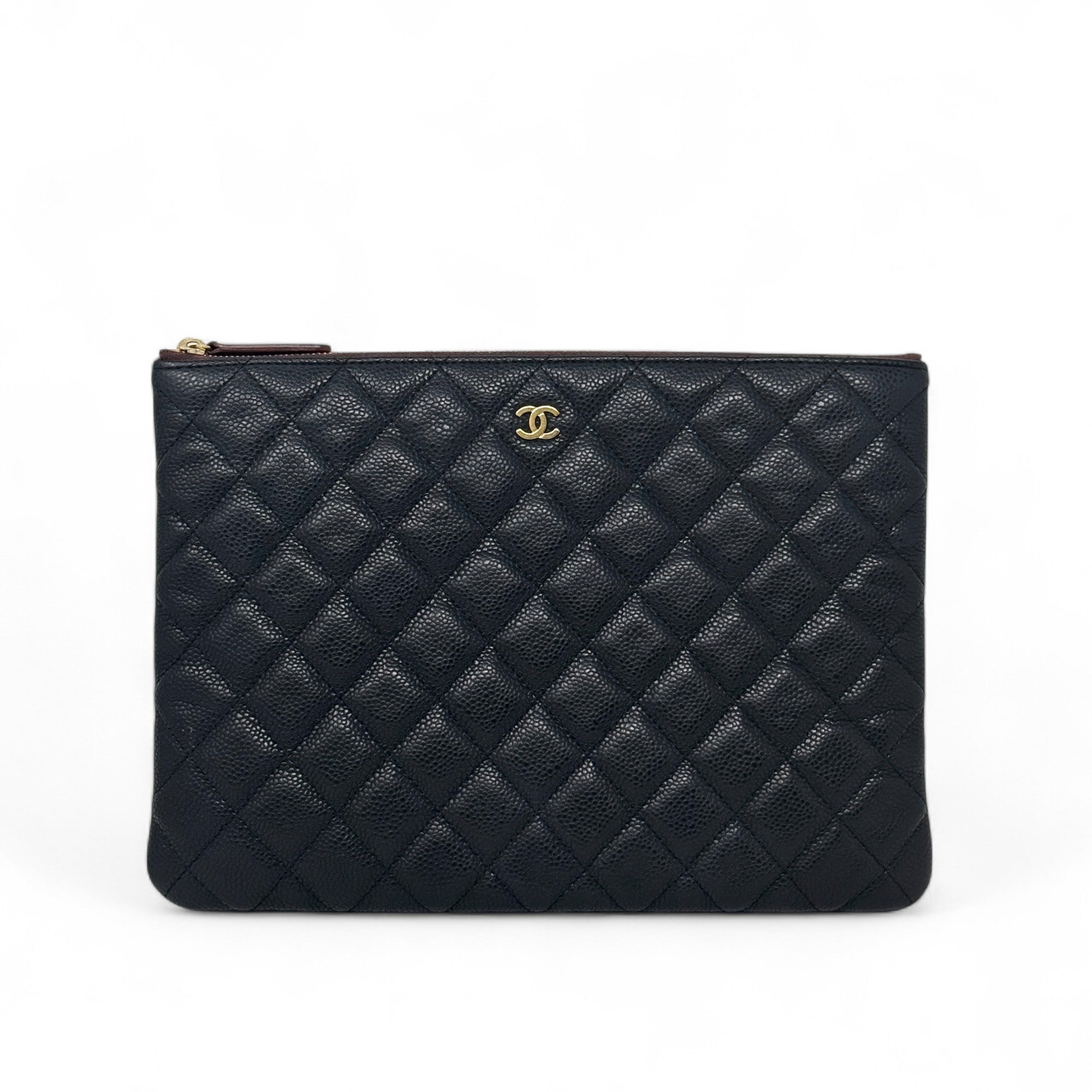 Chanel Black Small O-Case Pouch