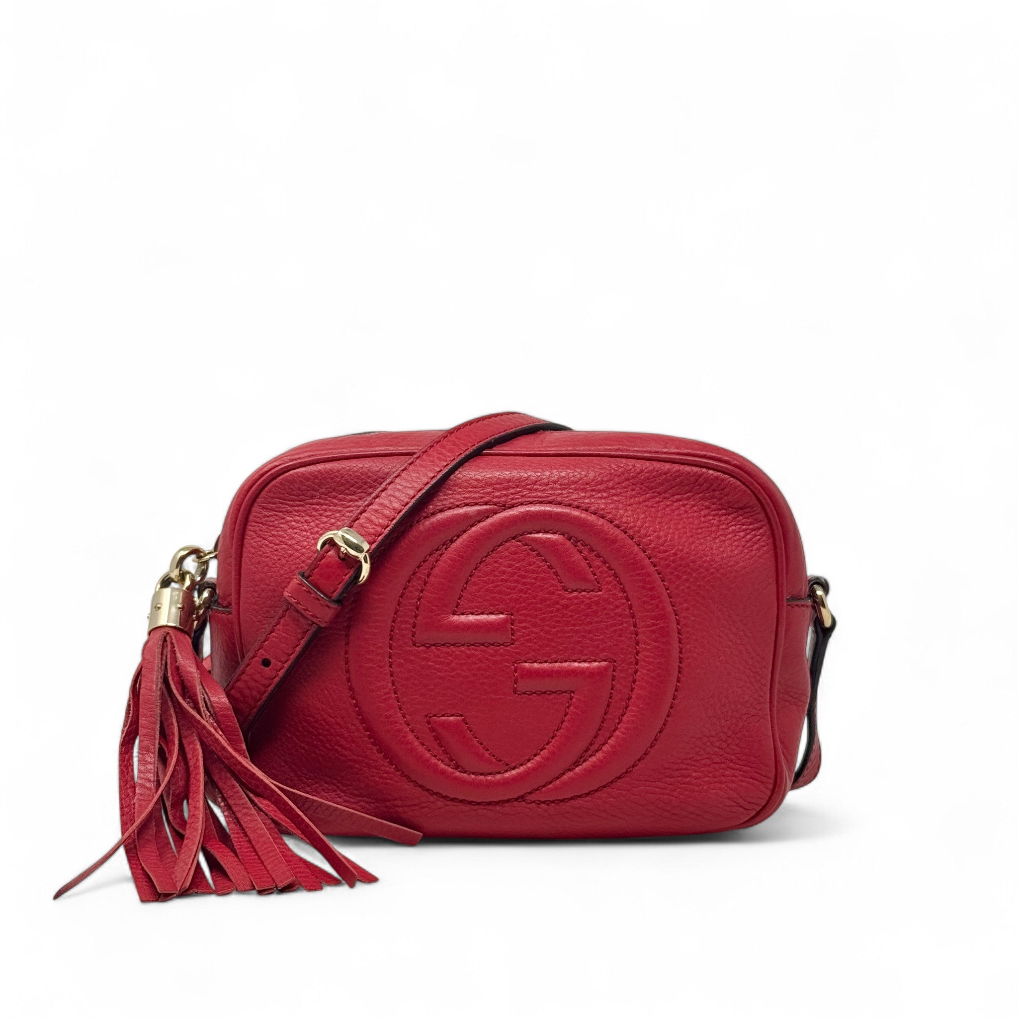 Gucci Red Soho Disco Camera Bag