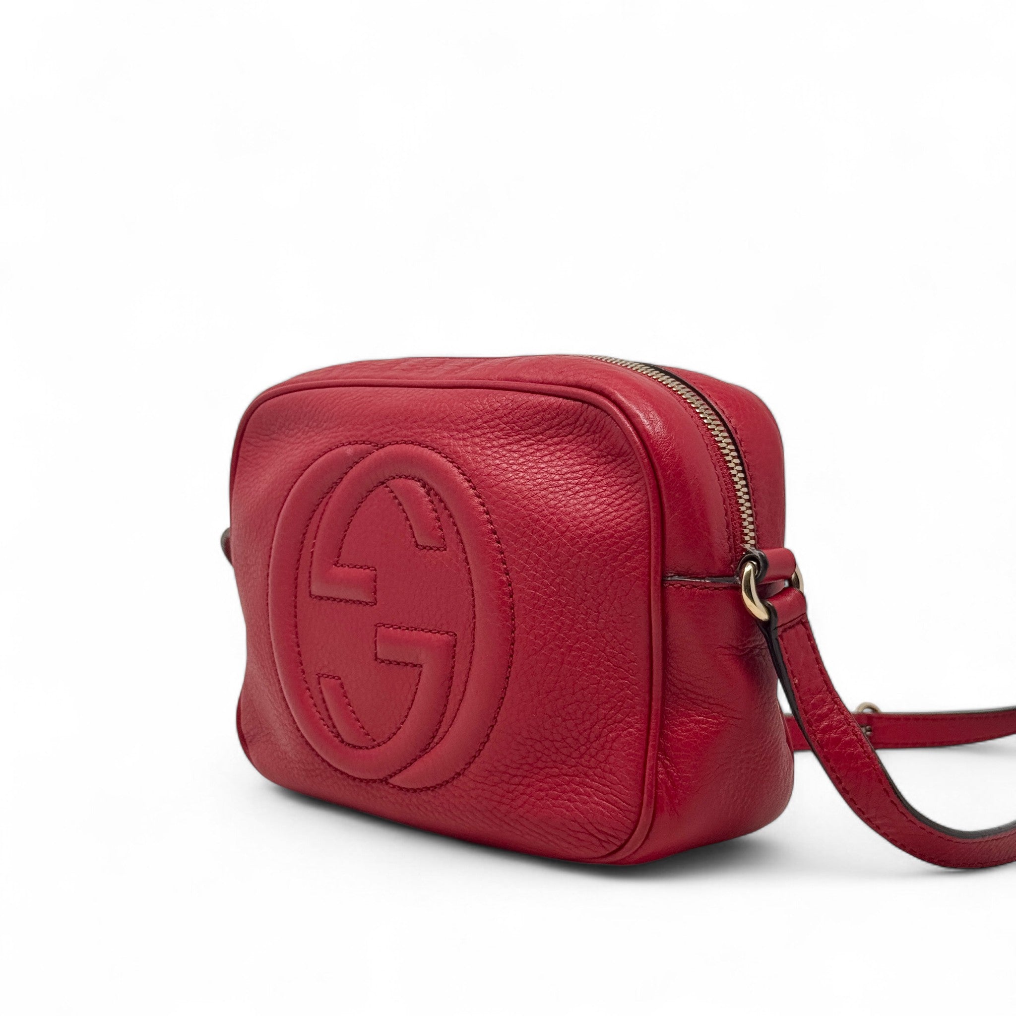 Gucci Red Soho Disco Camera Bag