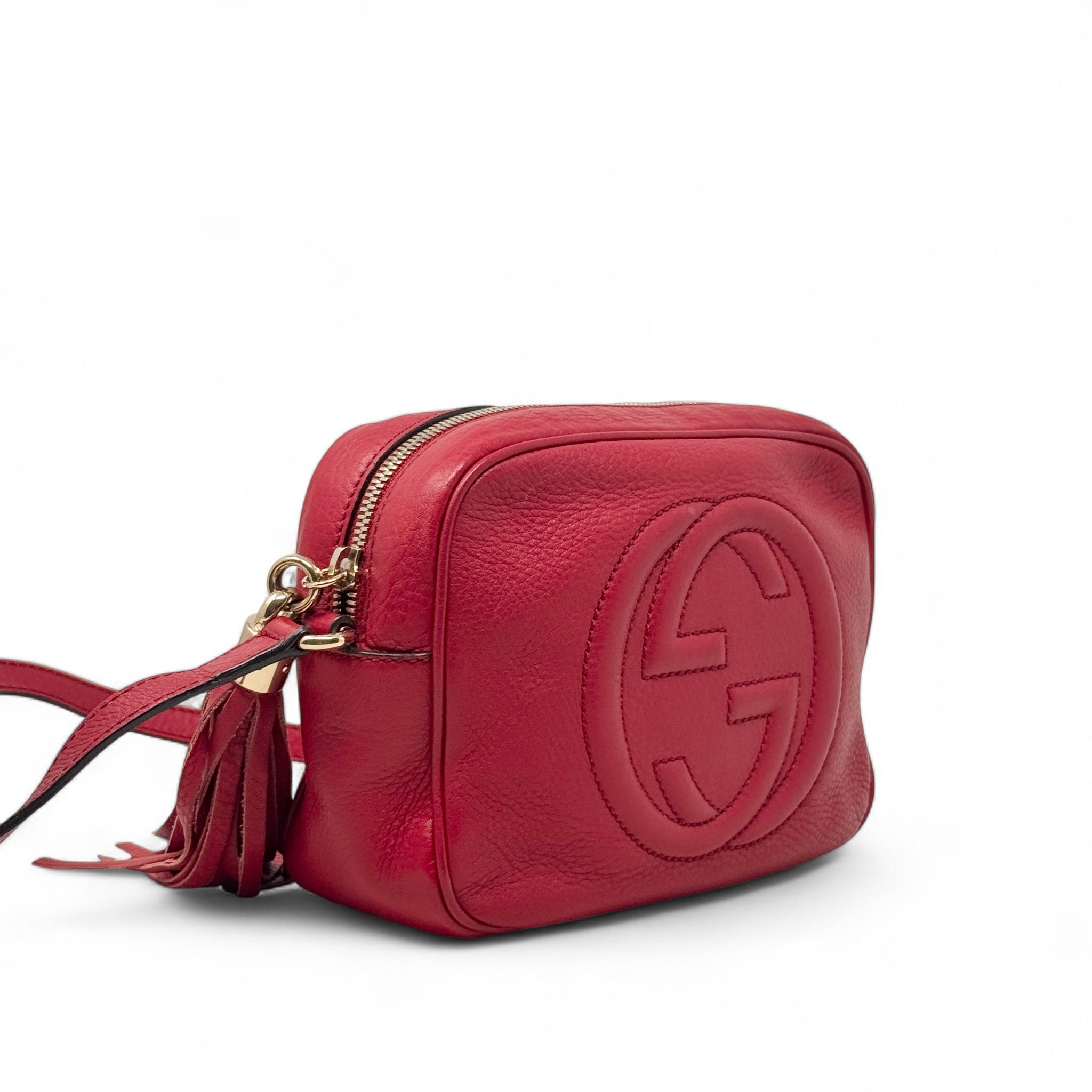 Gucci Red Soho Disco Camera Bag