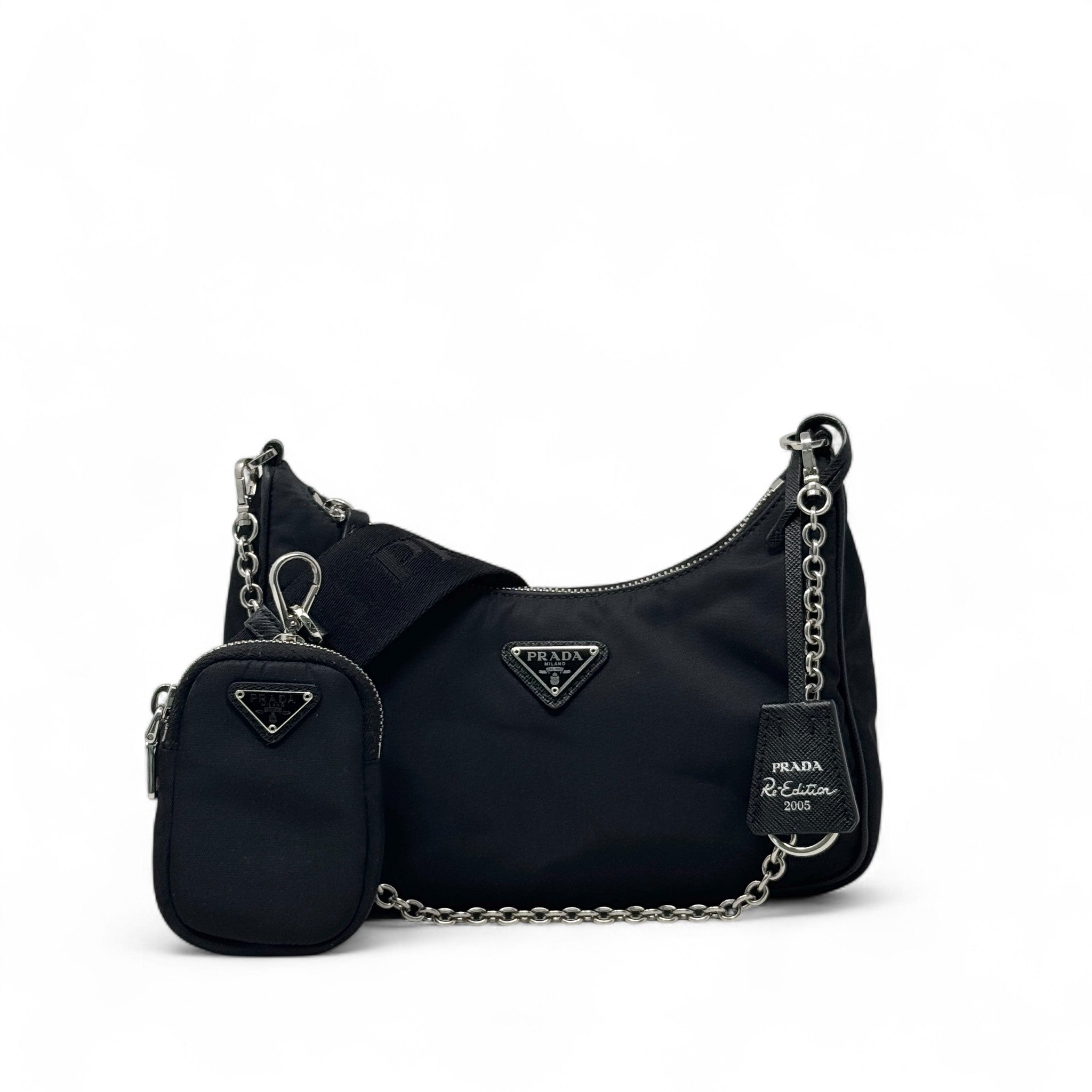Prada Black Nylon Re-Edition 2005 Bag
