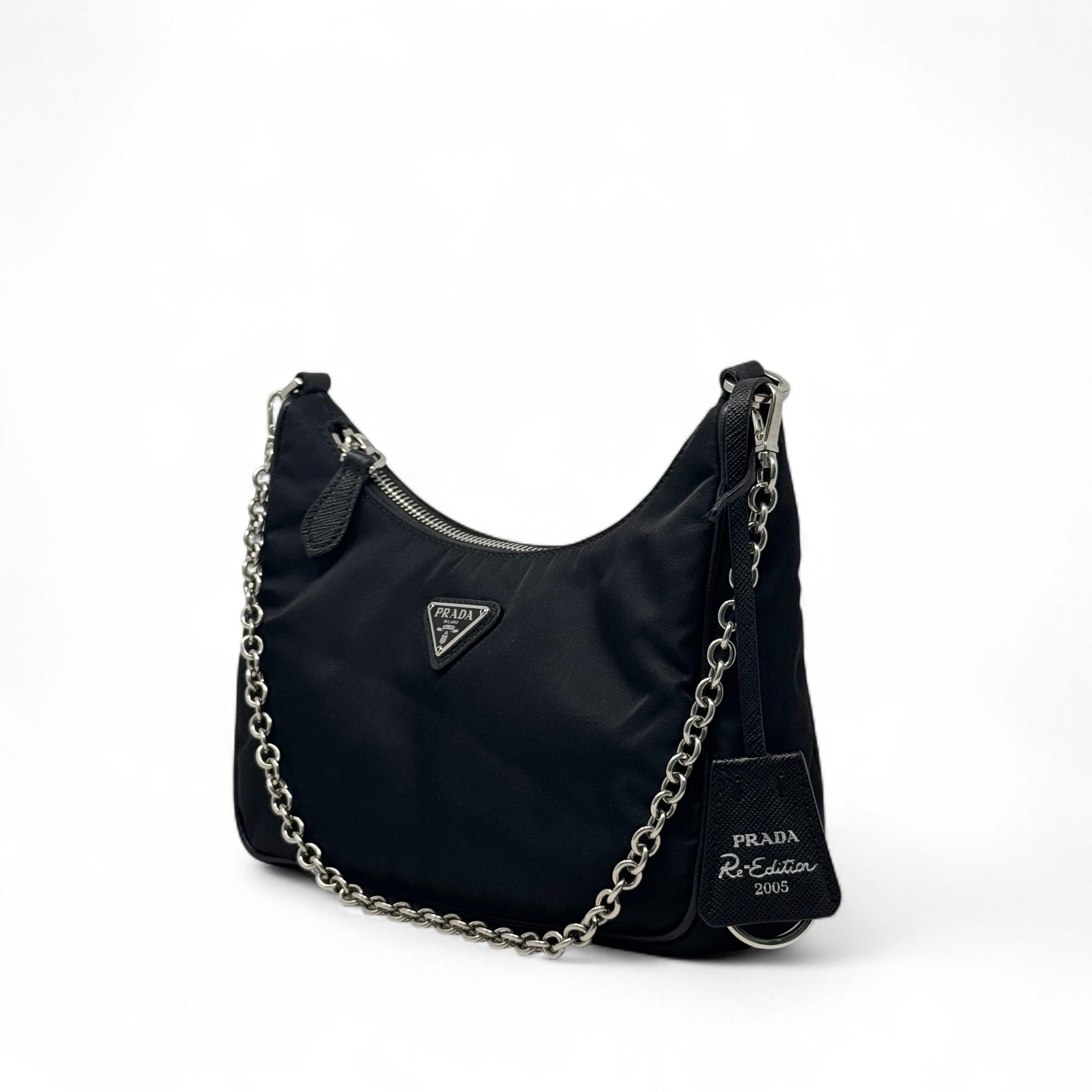 Prada Black Nylon Re-Edition 2005 Bag