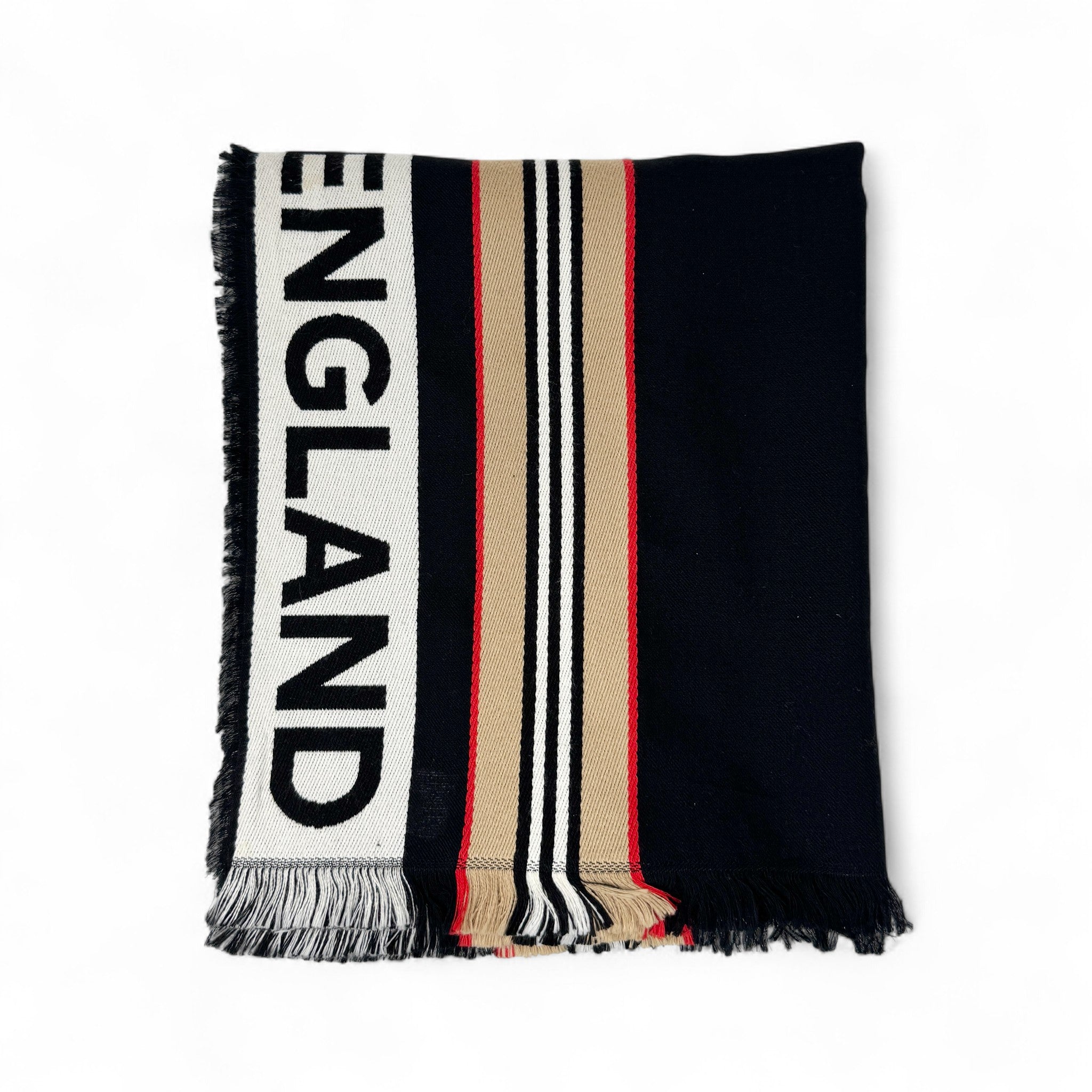 Burberry London Cotton Striped Scarf