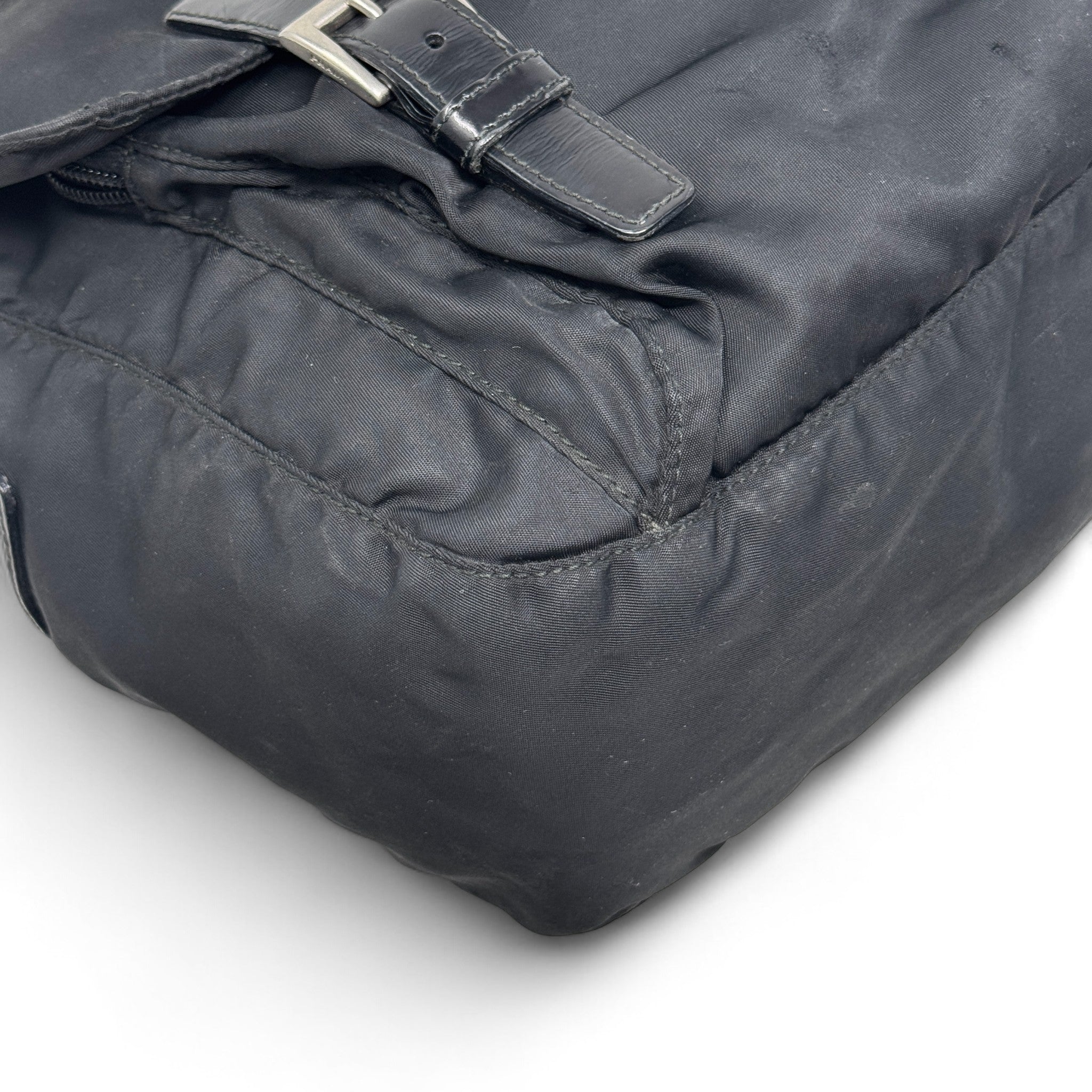 Prada Black Nylon Tessuto Messenger