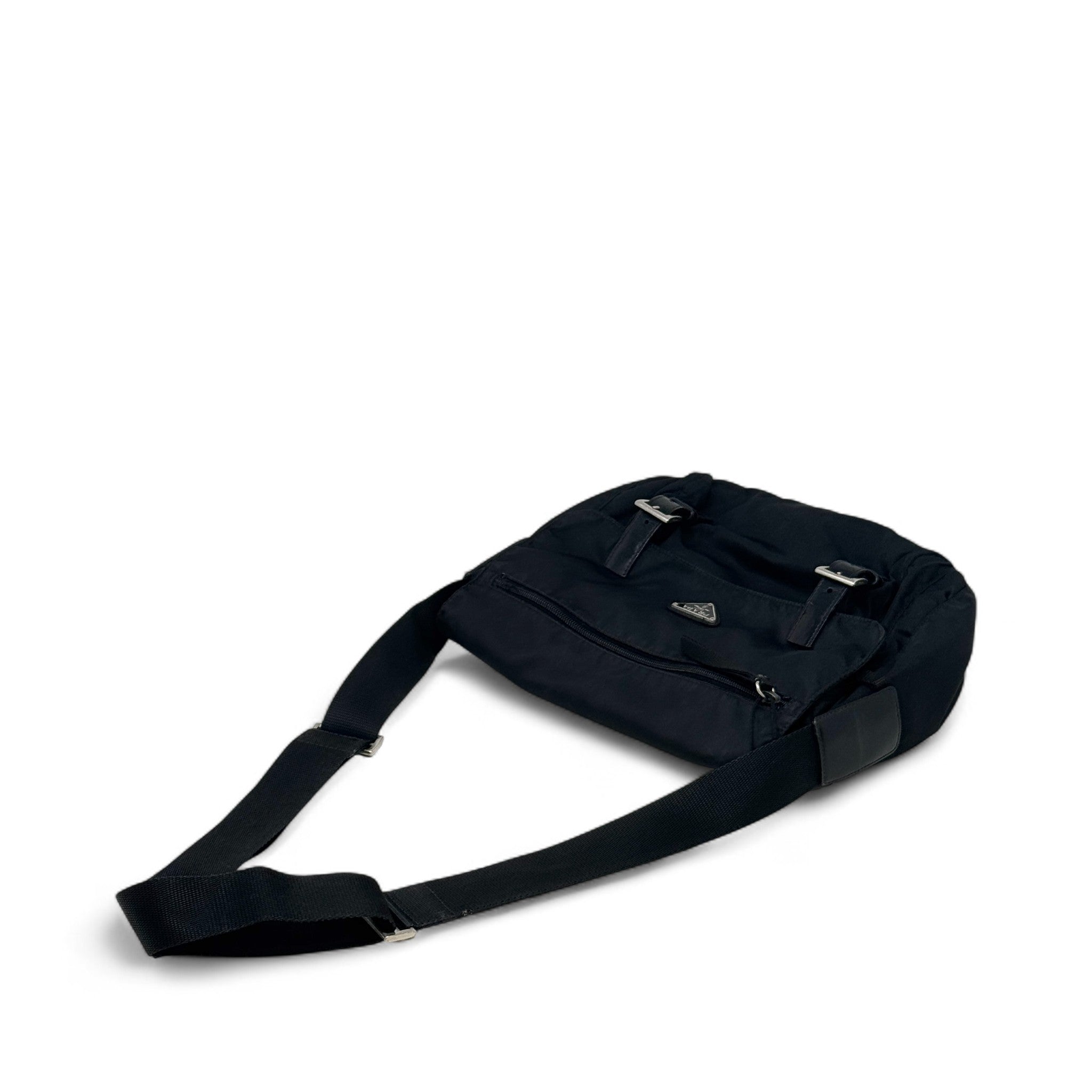 Prada Black Nylon Tessuto Messenger