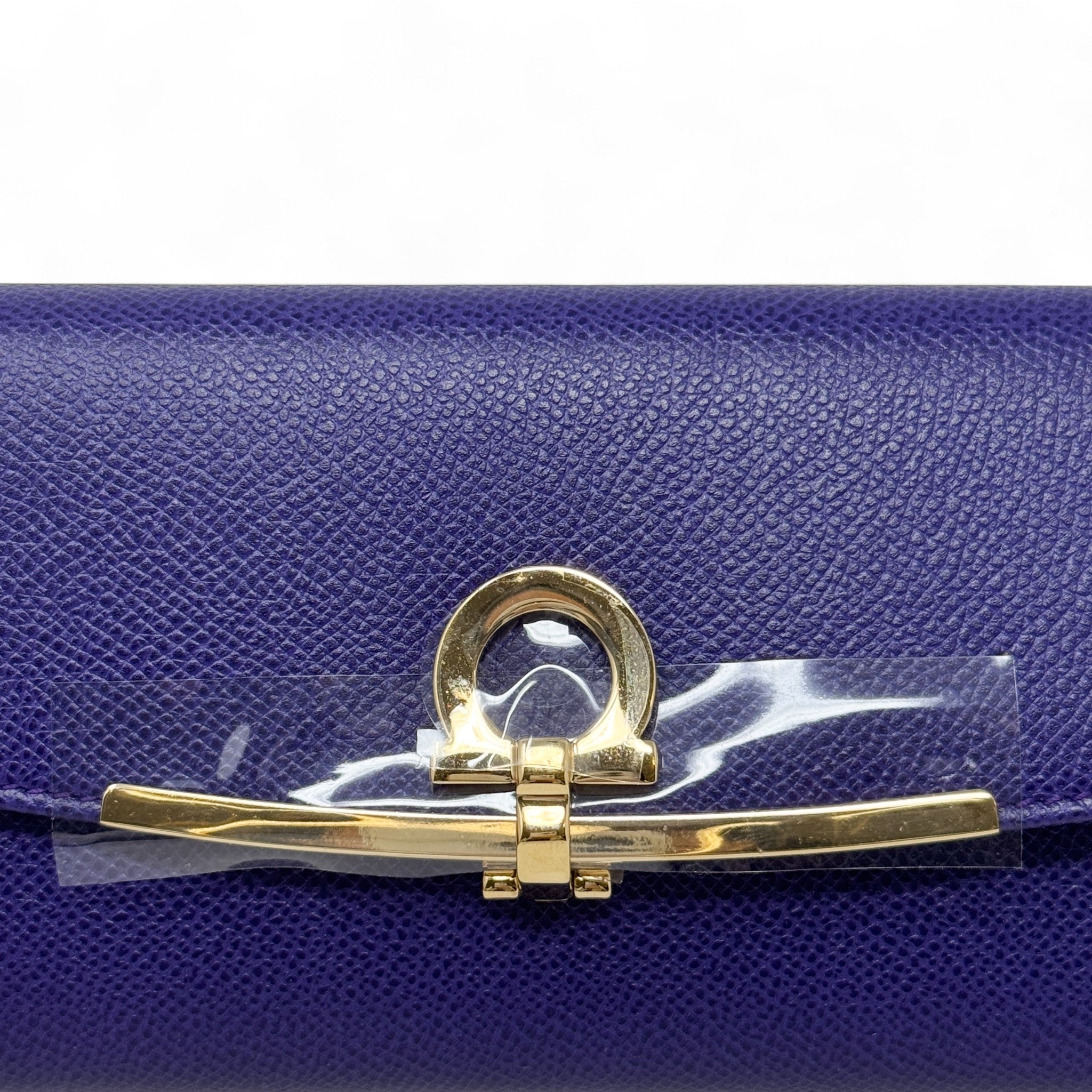 Ferragamo Purple Gancini Continental Wallet