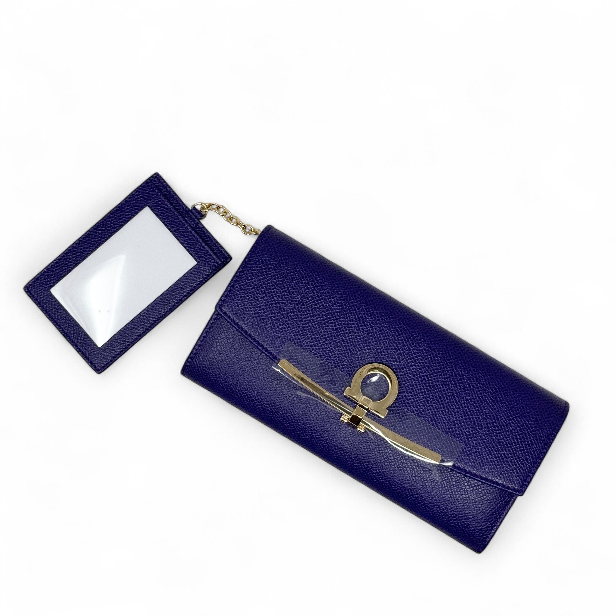 Ferragamo Purple Gancini Continental Wallet