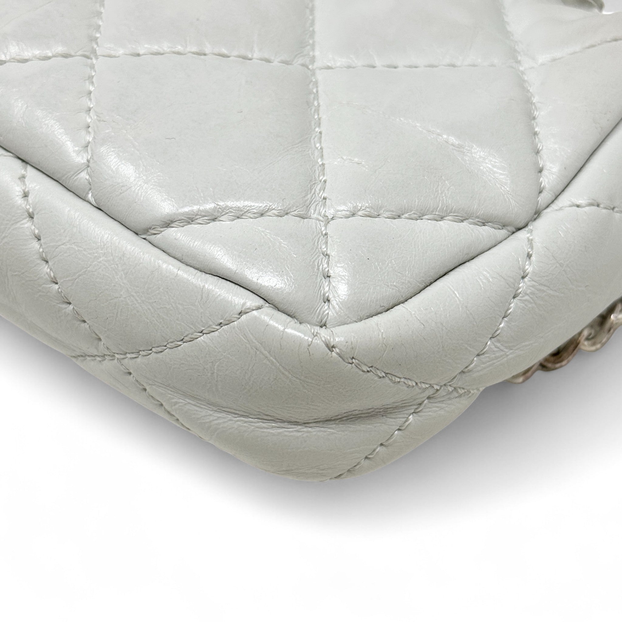 Chanel Grey Mini Chain Me Flap