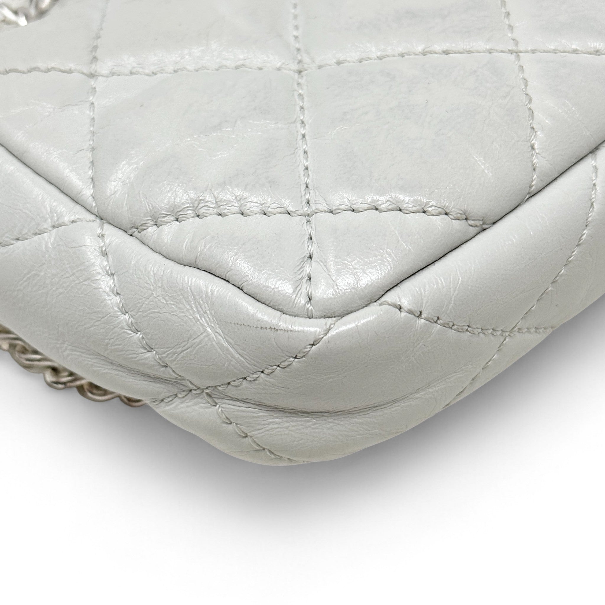 Chanel Grey Mini Chain Me Flap