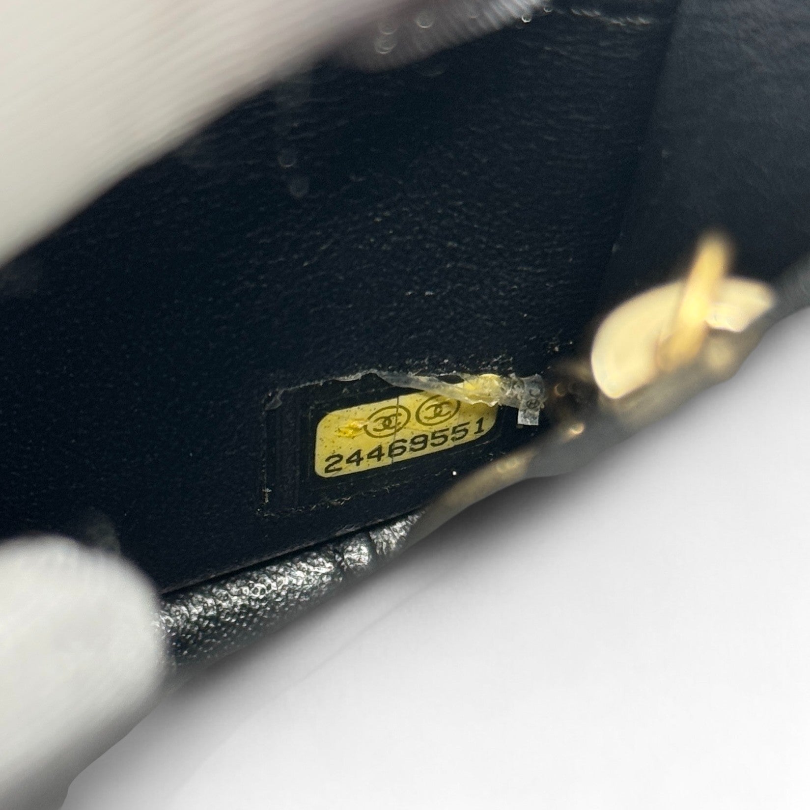 Chanel Black Medium Reverse Chevron Flap