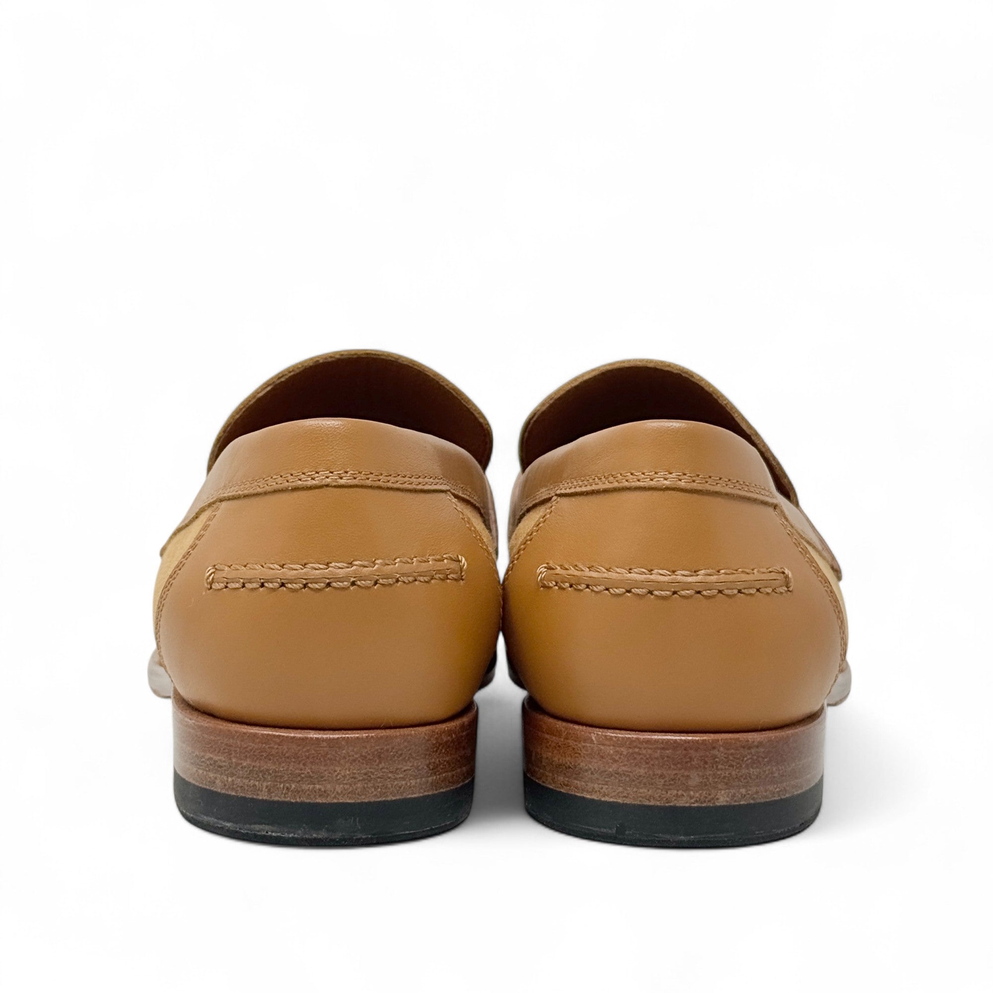 Hermes Naturel Beige Dore Destin Loafer 37