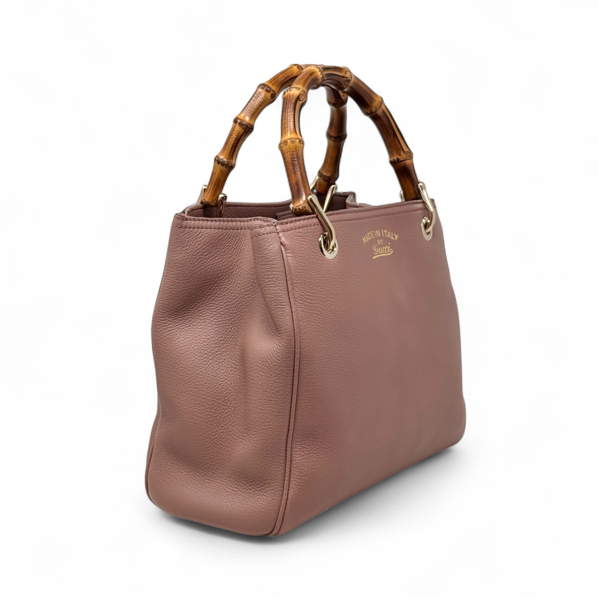 Gucci Mauve Bamboo Shopper