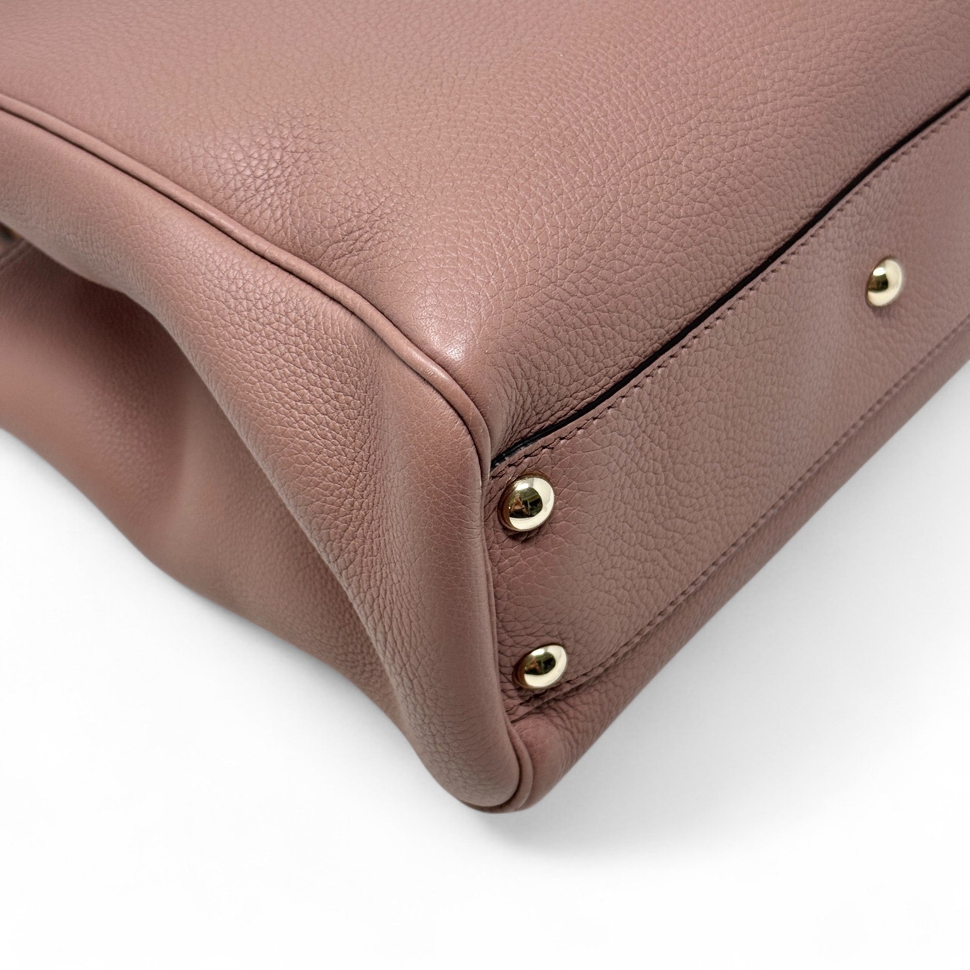 Gucci Mauve Bamboo Shopper