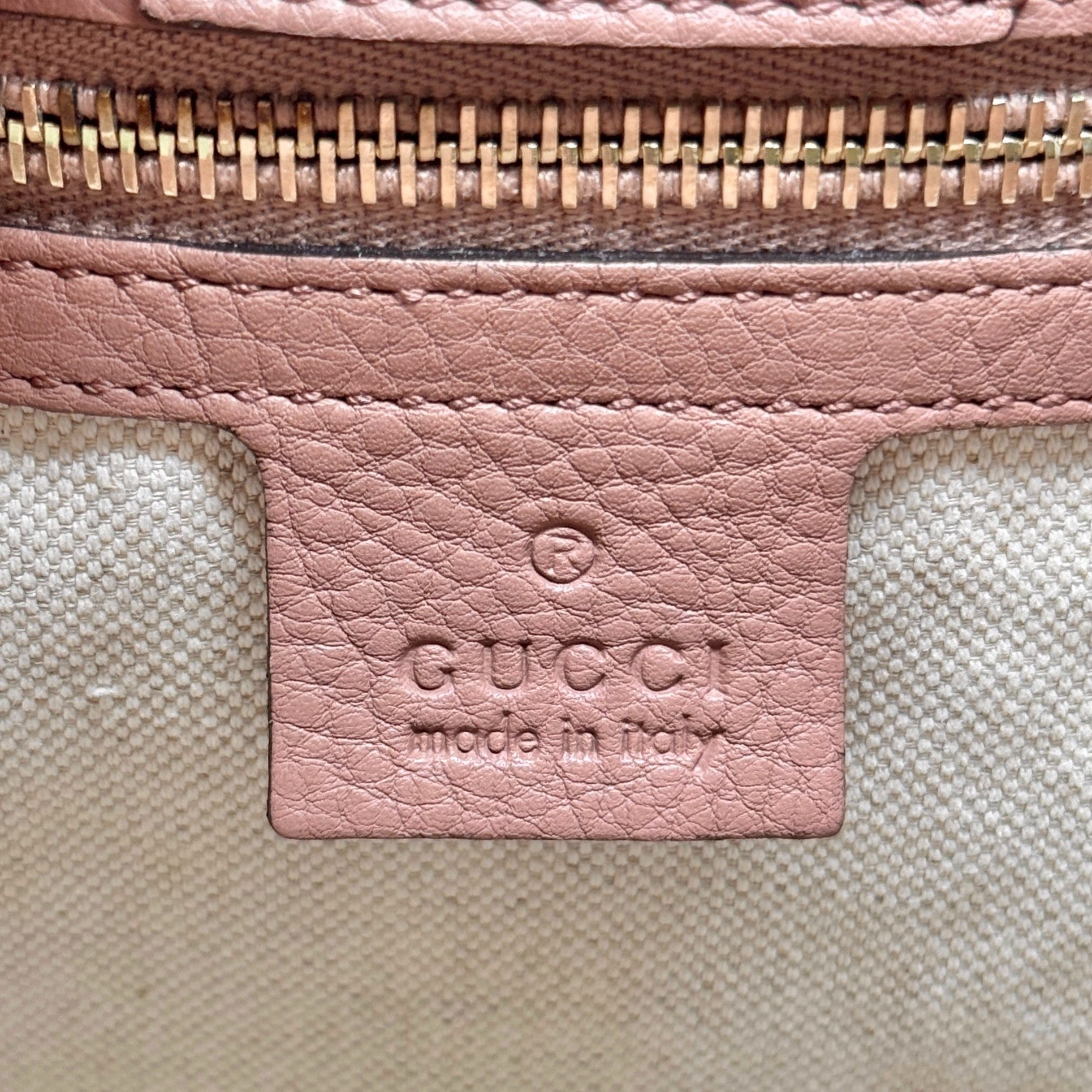 Gucci Mauve Bamboo Shopper