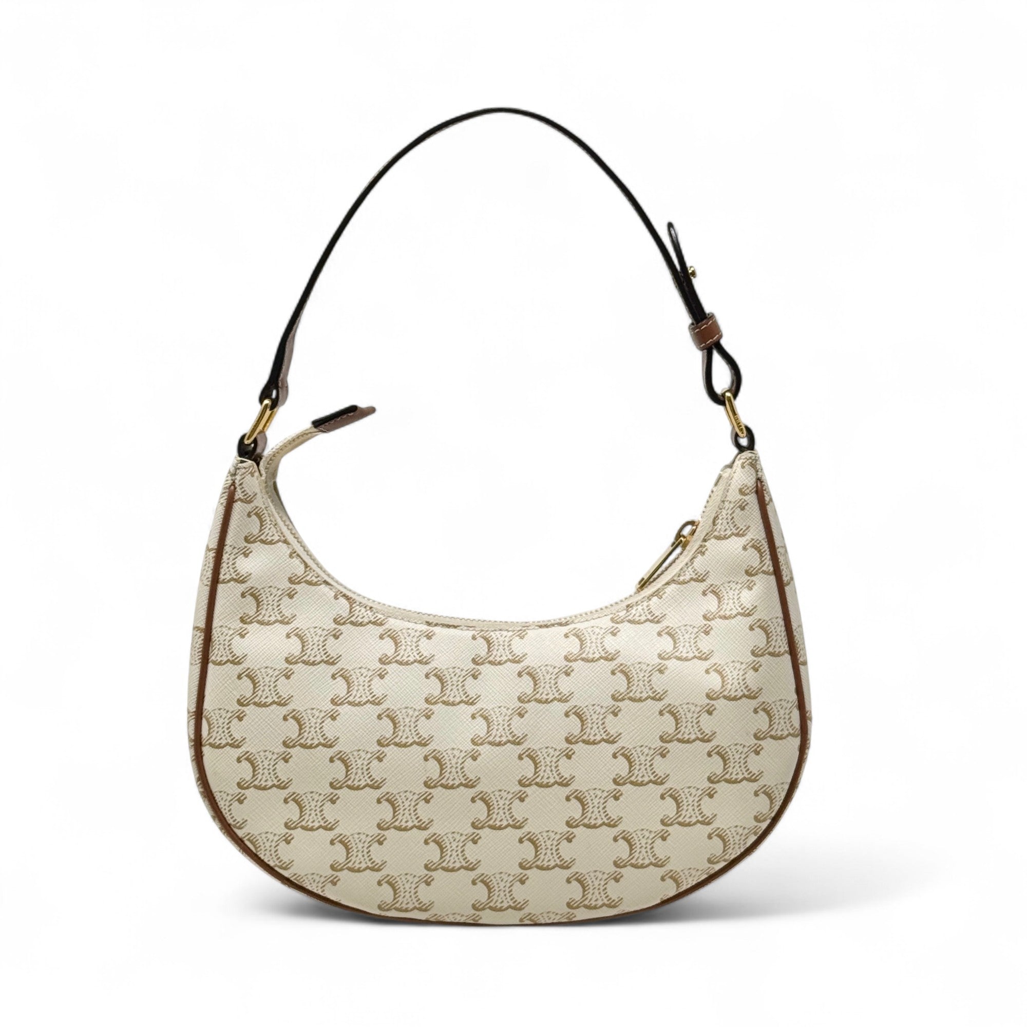 Celine White Triomphe Ava Bag