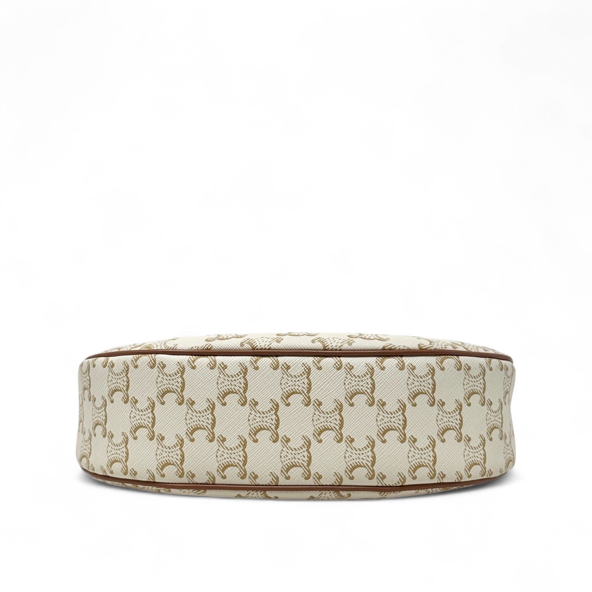 Celine White Triomphe Ava Bag