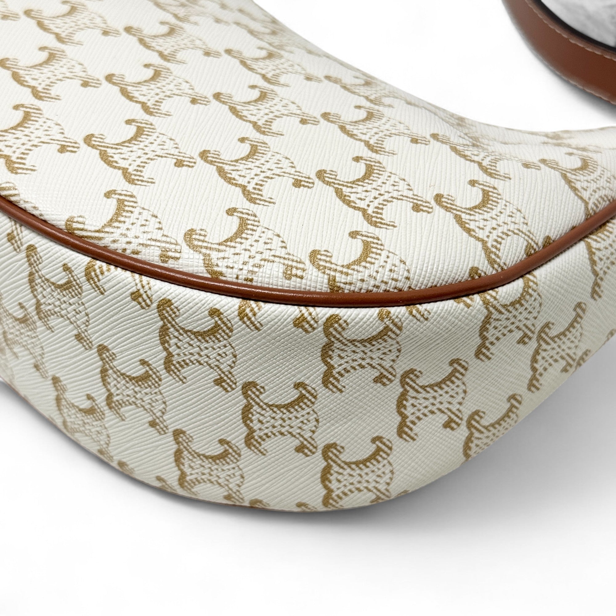 Celine White Triomphe Ava Bag