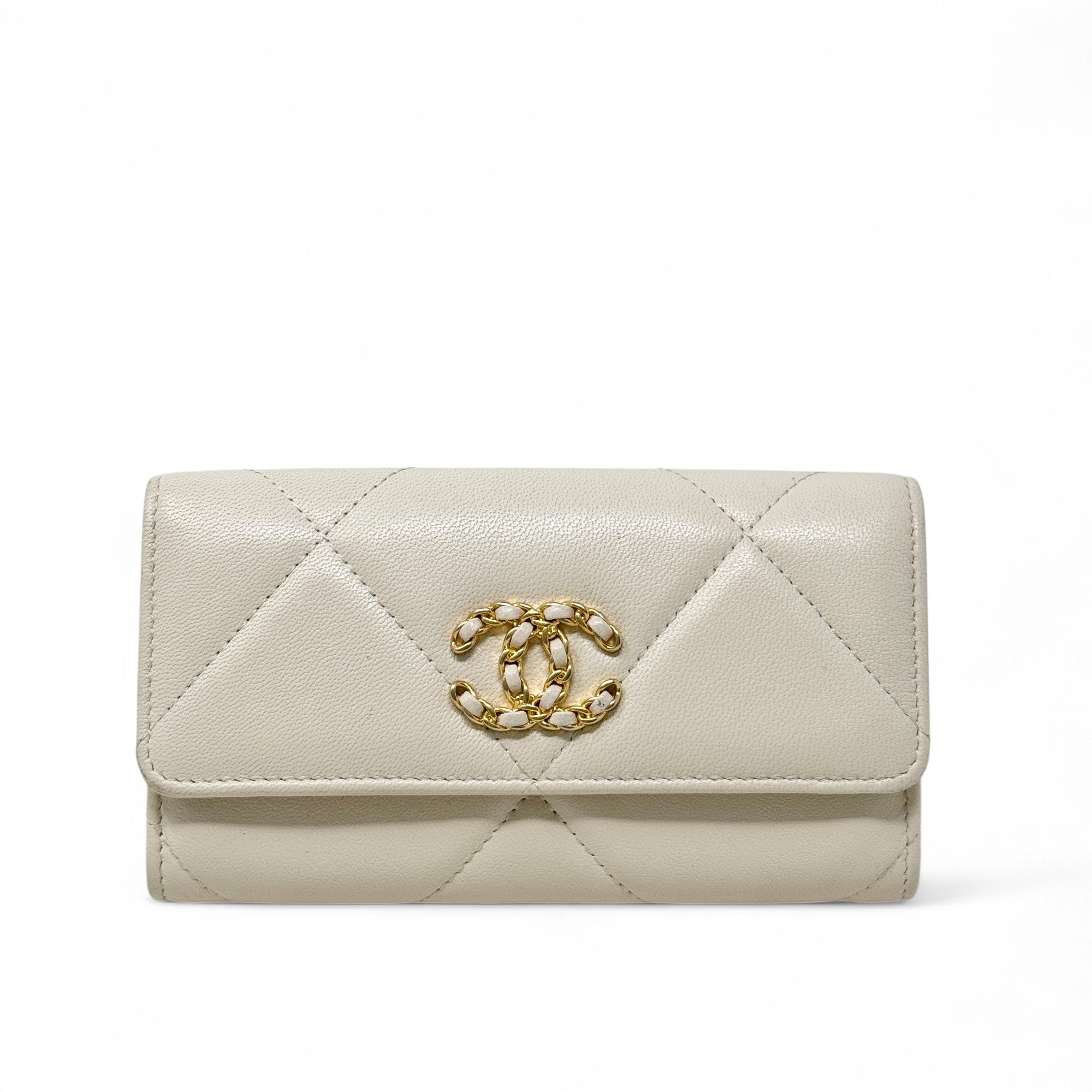 Chanel Beige 19 Wallet