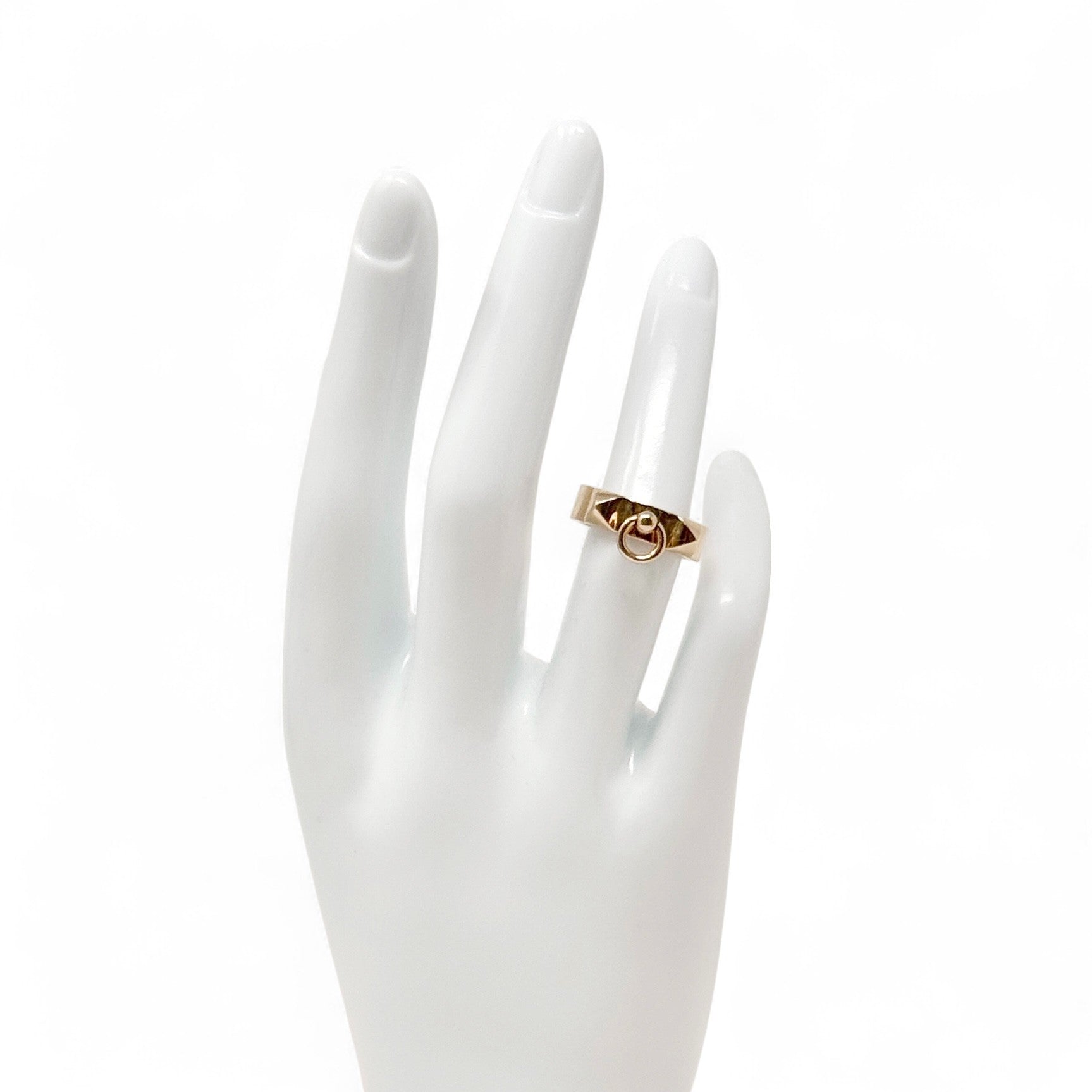 Hermes Rose Gold Small Collier De Chien Ring