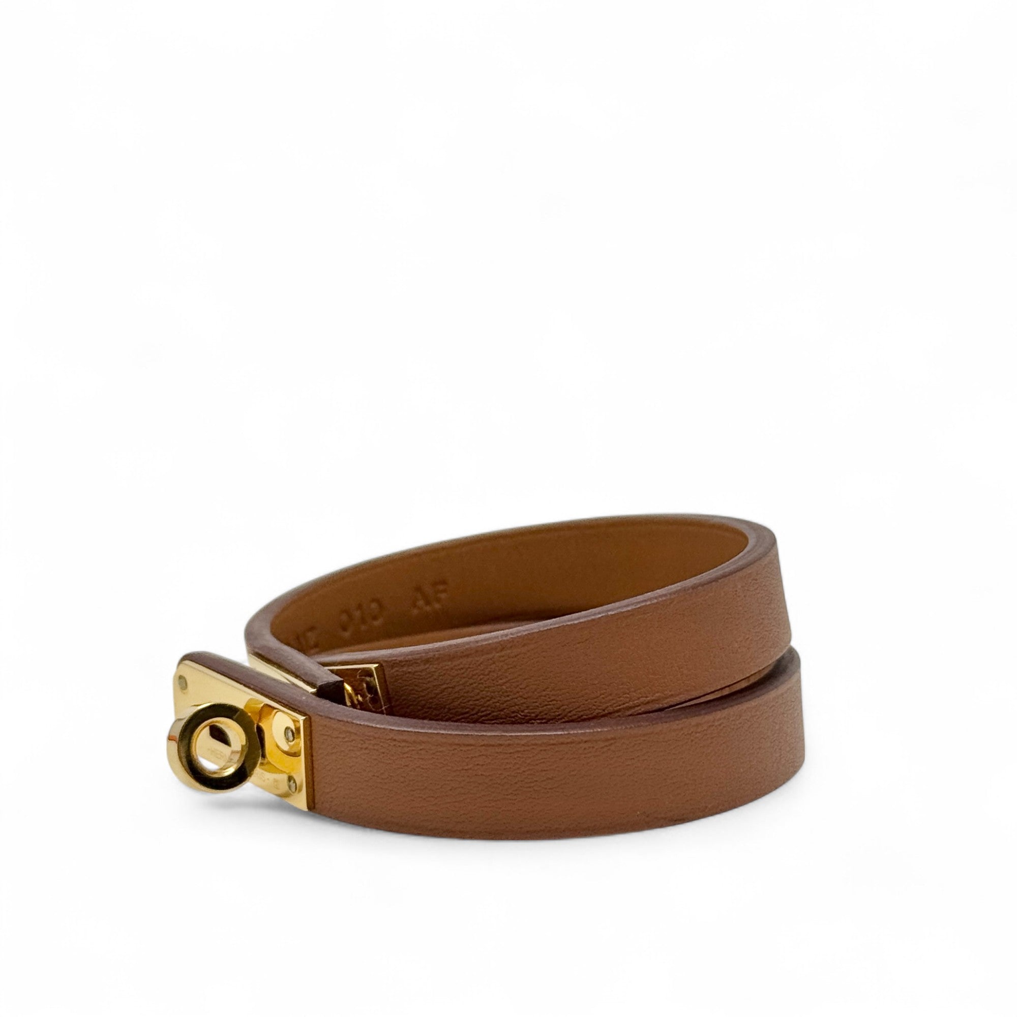 Hermes Gold Swift Kelly Double Tour Bracelet