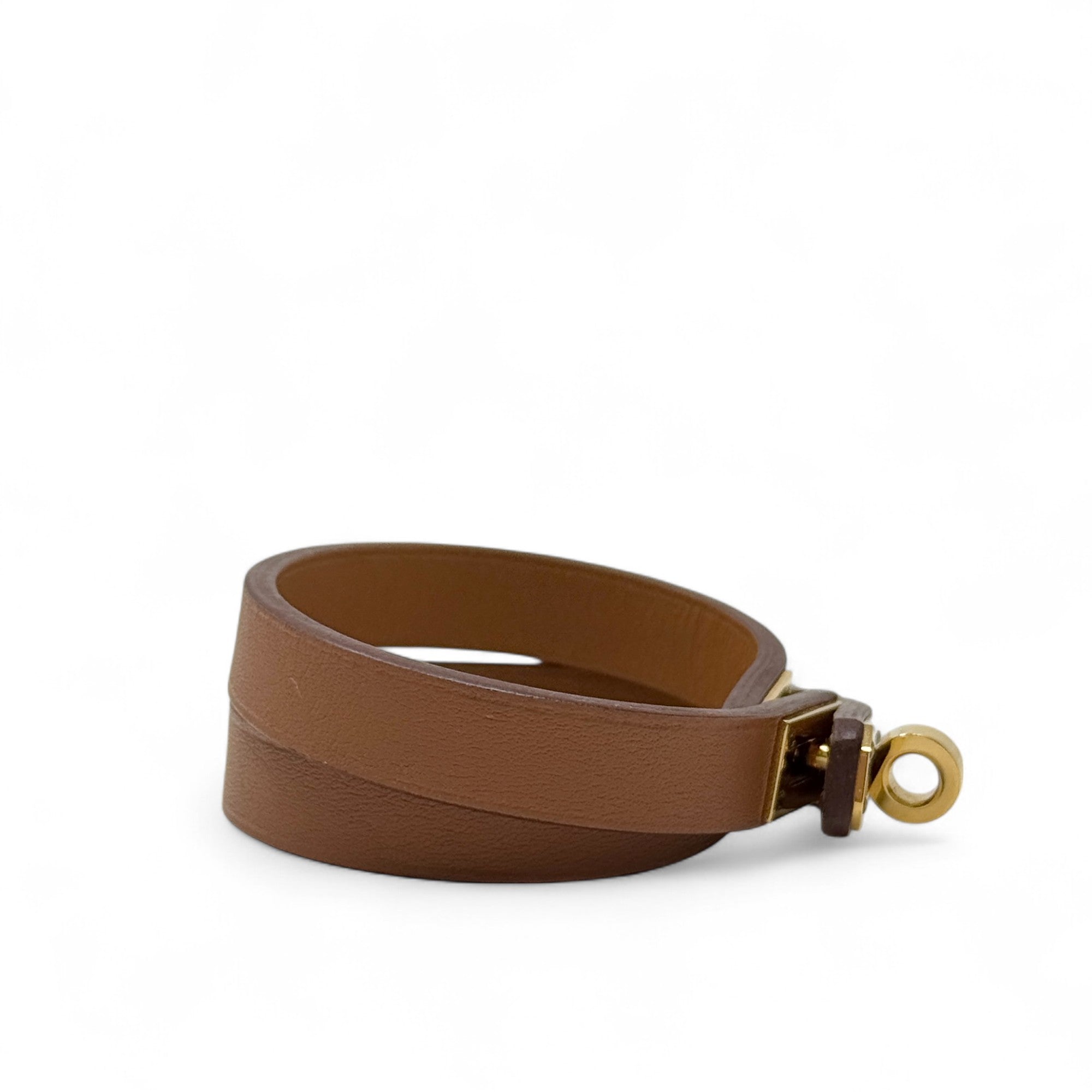 Hermes Gold Swift Kelly Double Tour Bracelet