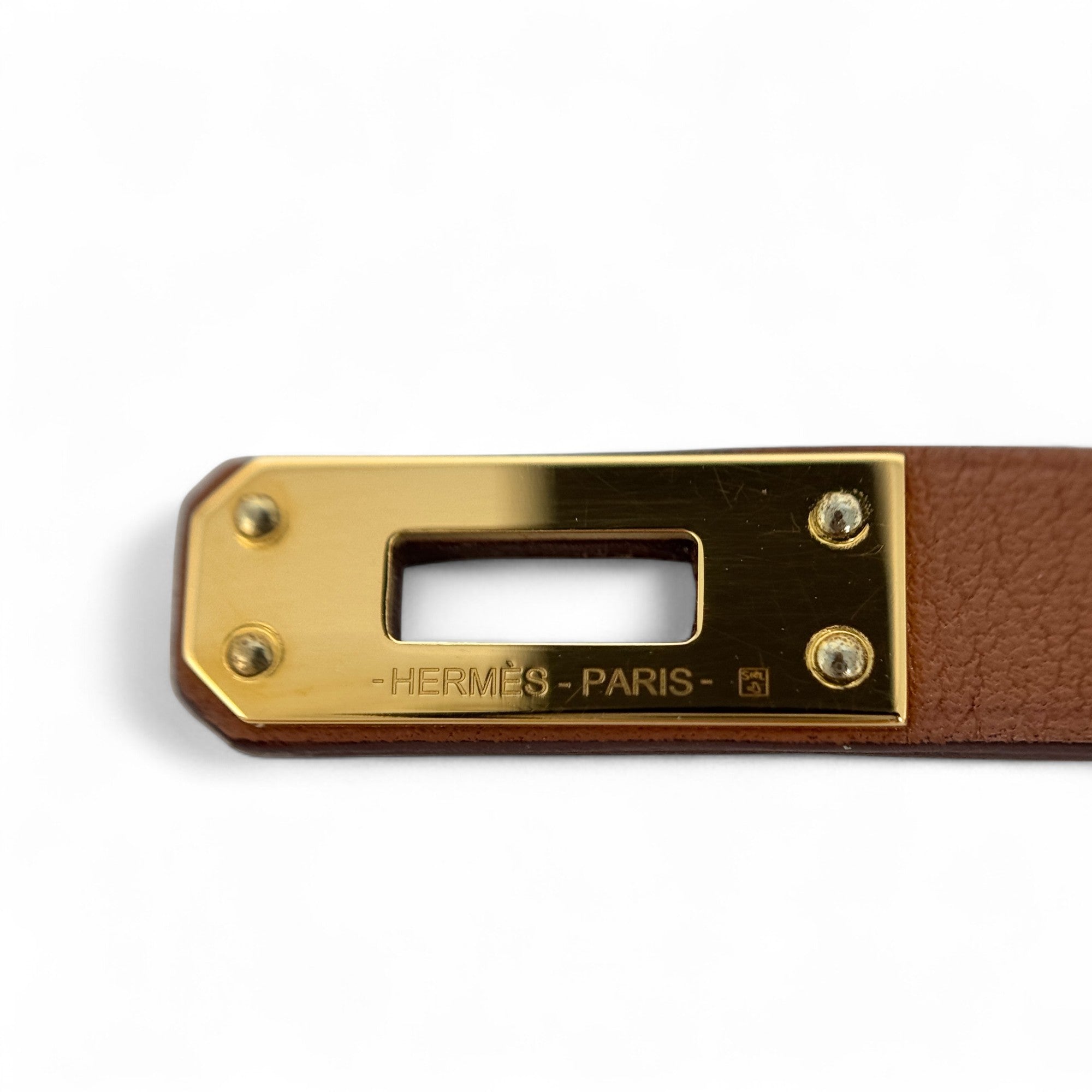 Hermes Gold Swift Kelly Double Tour Bracelet