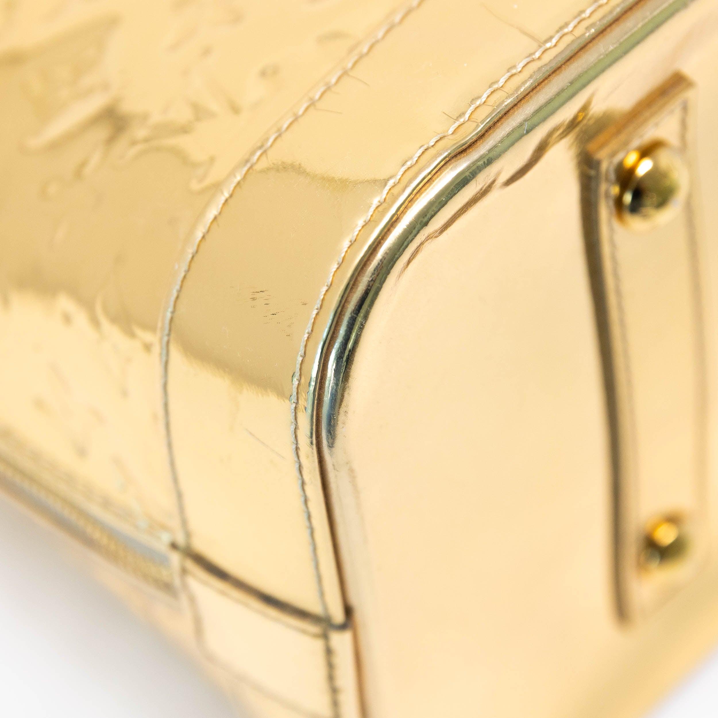 Louis Vuitton Gold Monogram Miroir Alma GM