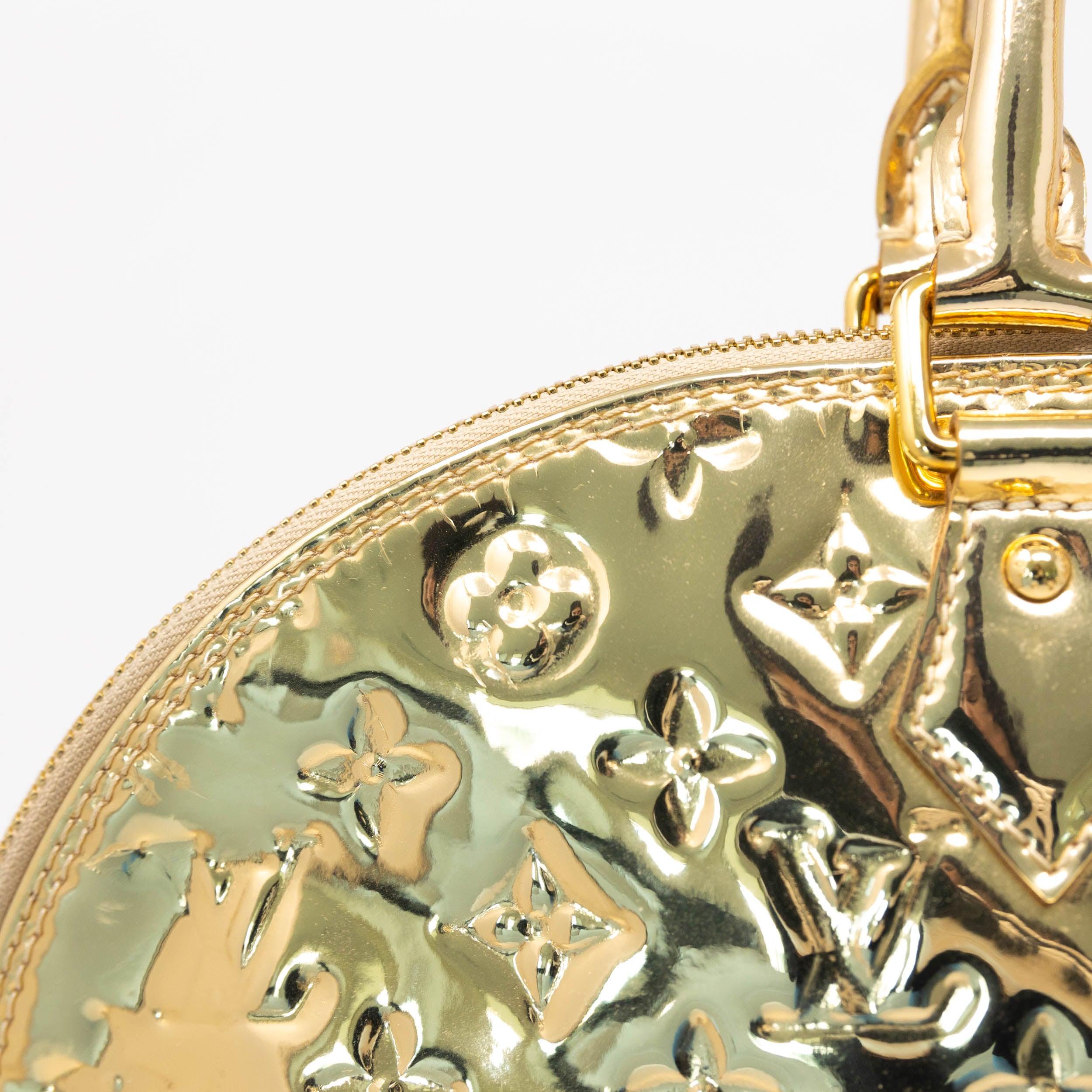 Louis Vuitton Gold Monogram Miroir Alma GM