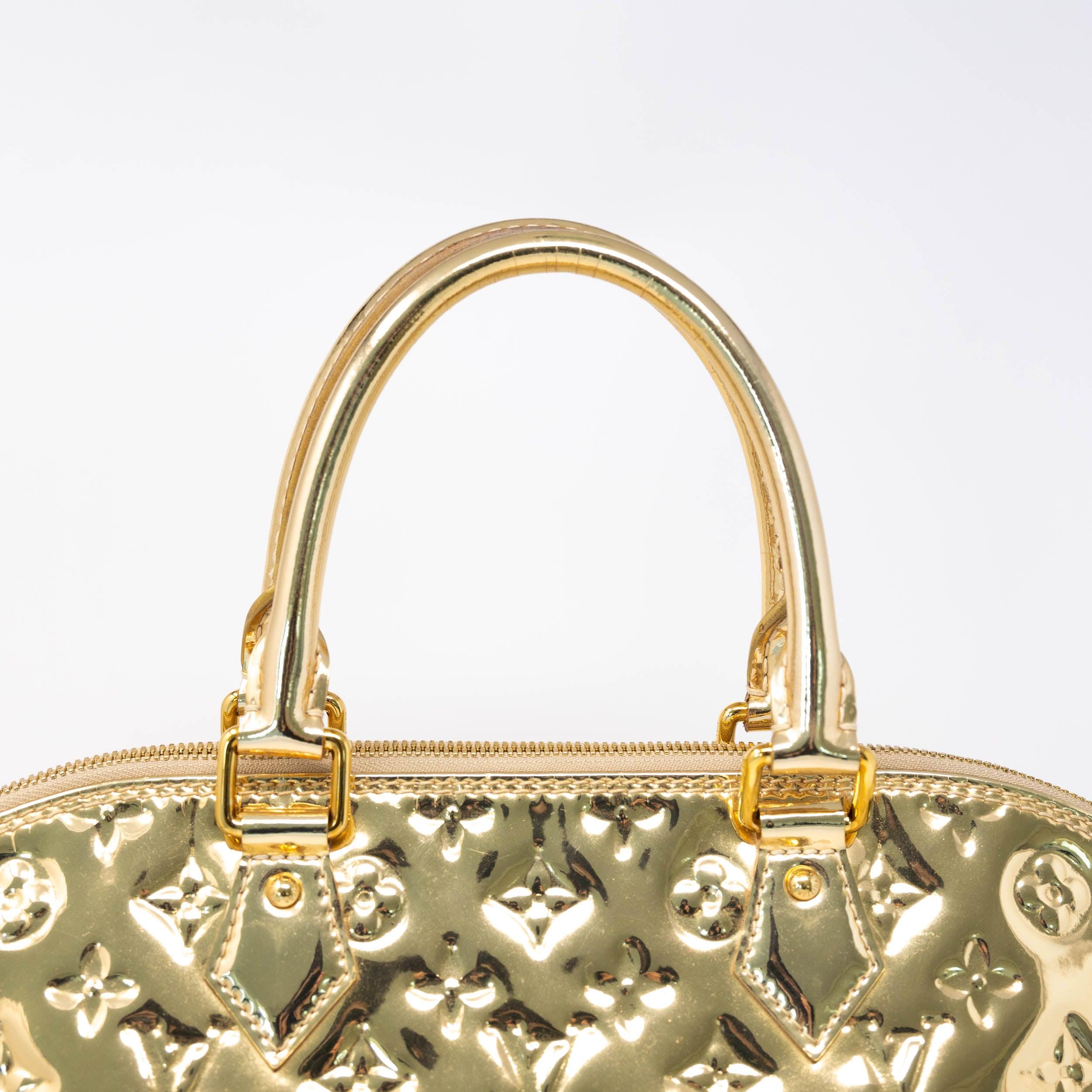 Louis Vuitton Gold Monogram Miroir Alma GM