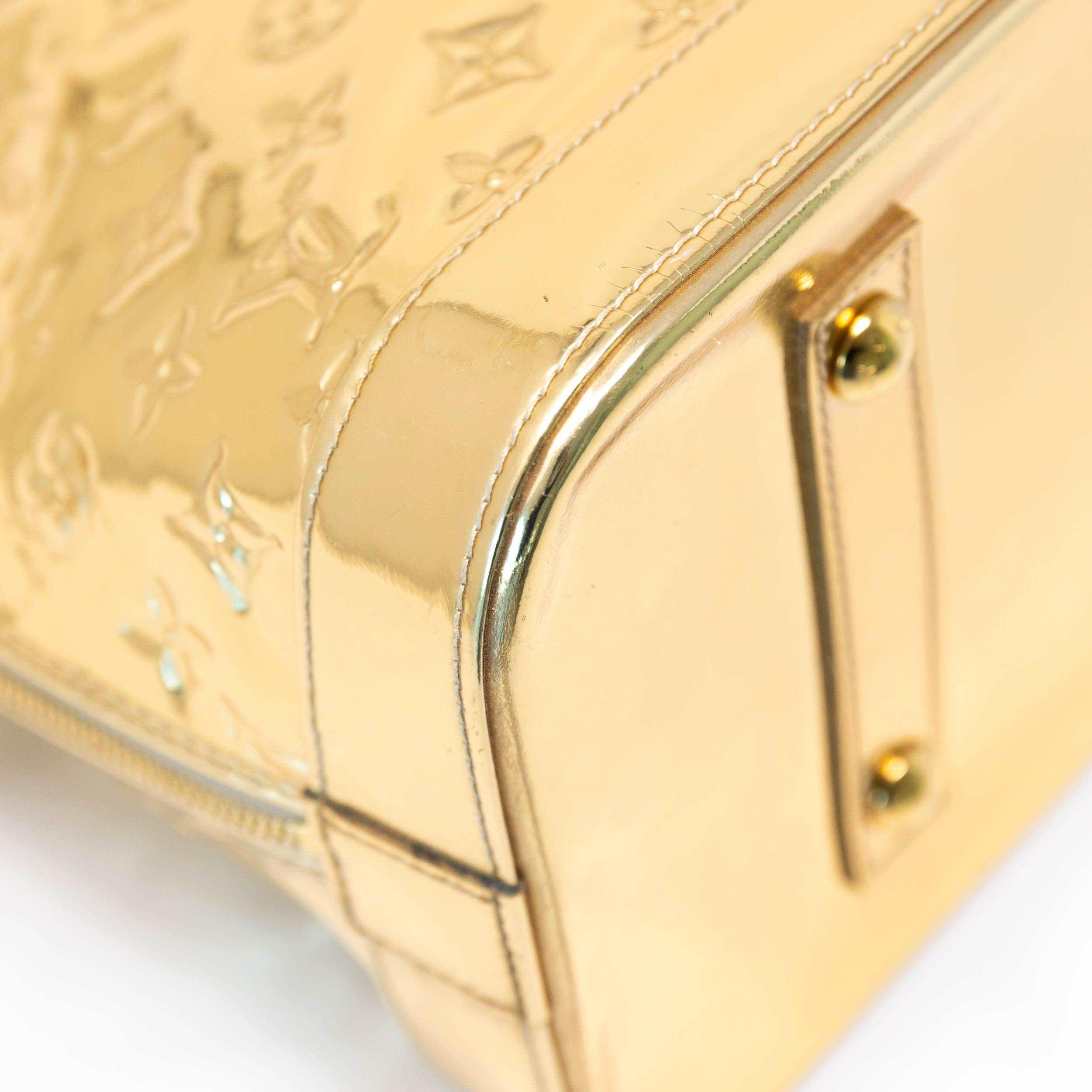 Louis Vuitton Gold Monogram Miroir Alma GM