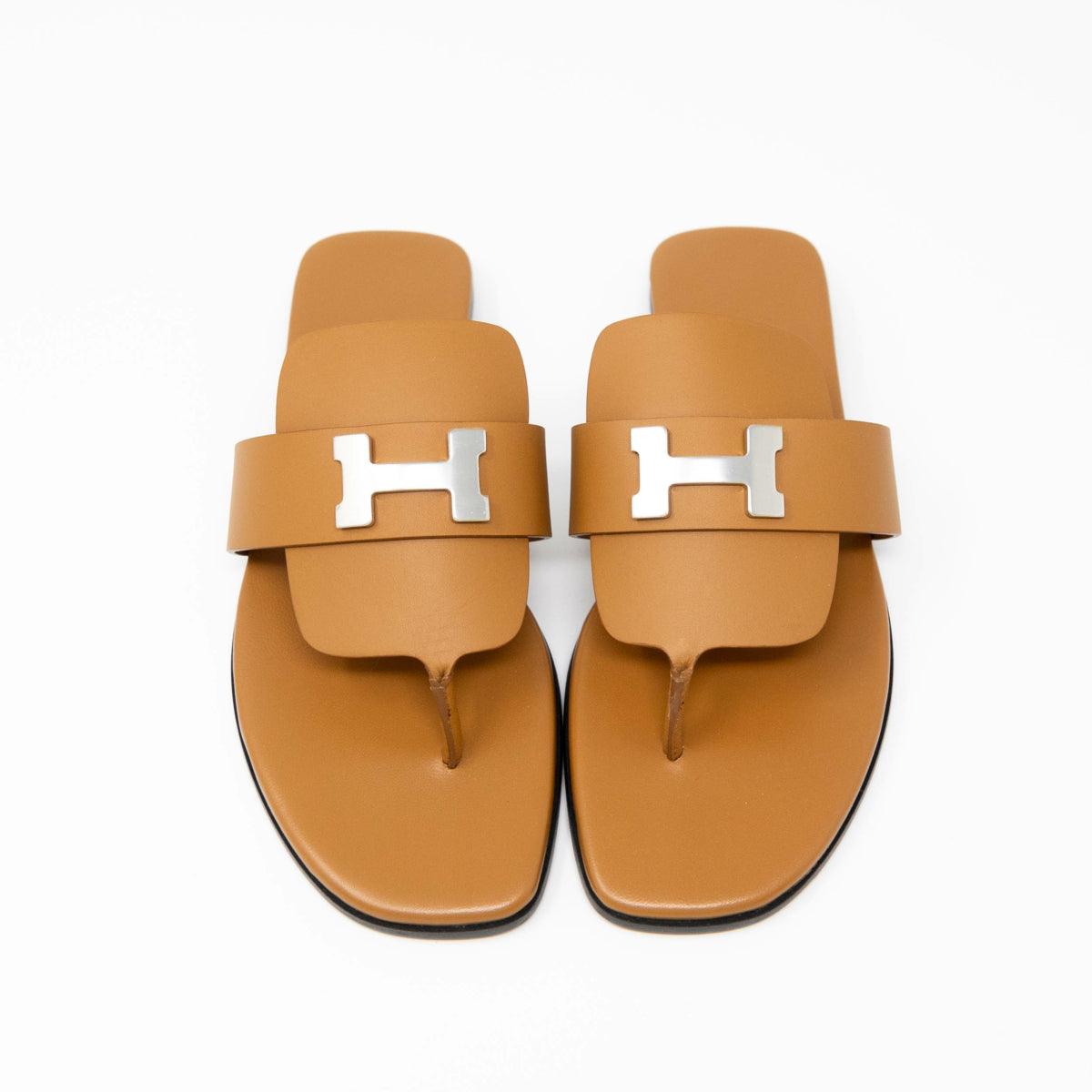 Hermes Naturel Galerie Sandals 36.5