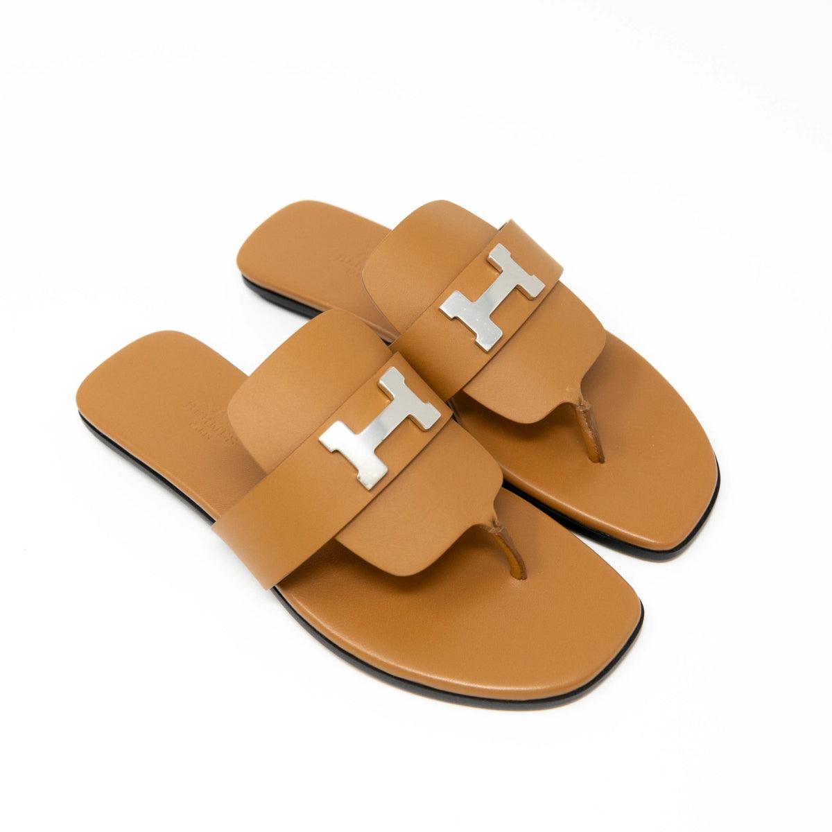 Hermes Naturel Galerie Sandals 36.5