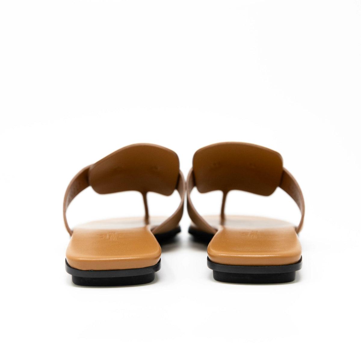 Hermes Naturel Galerie Sandals 36.5