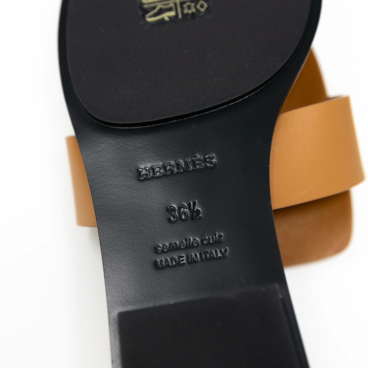 Hermes Naturel Galerie Sandals 36.5