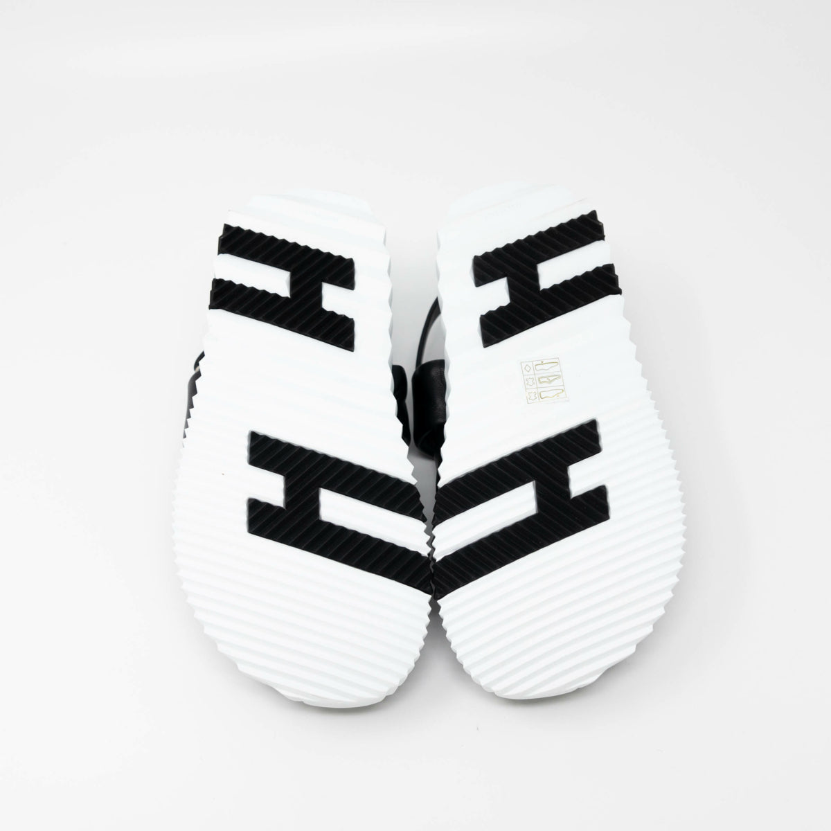 Hermes Noir Electric Sandals 35.5
