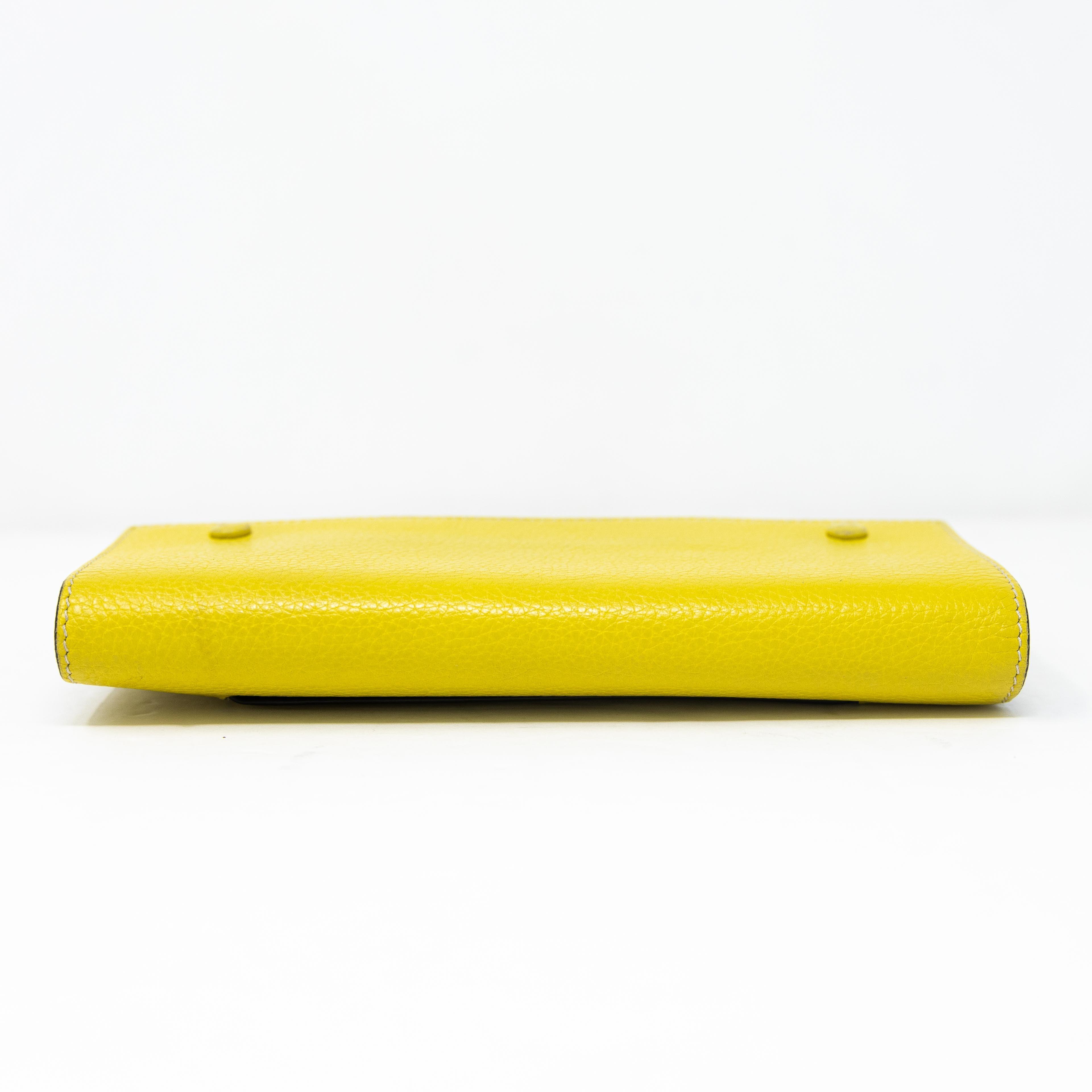 Celine Yellow Long Wallet