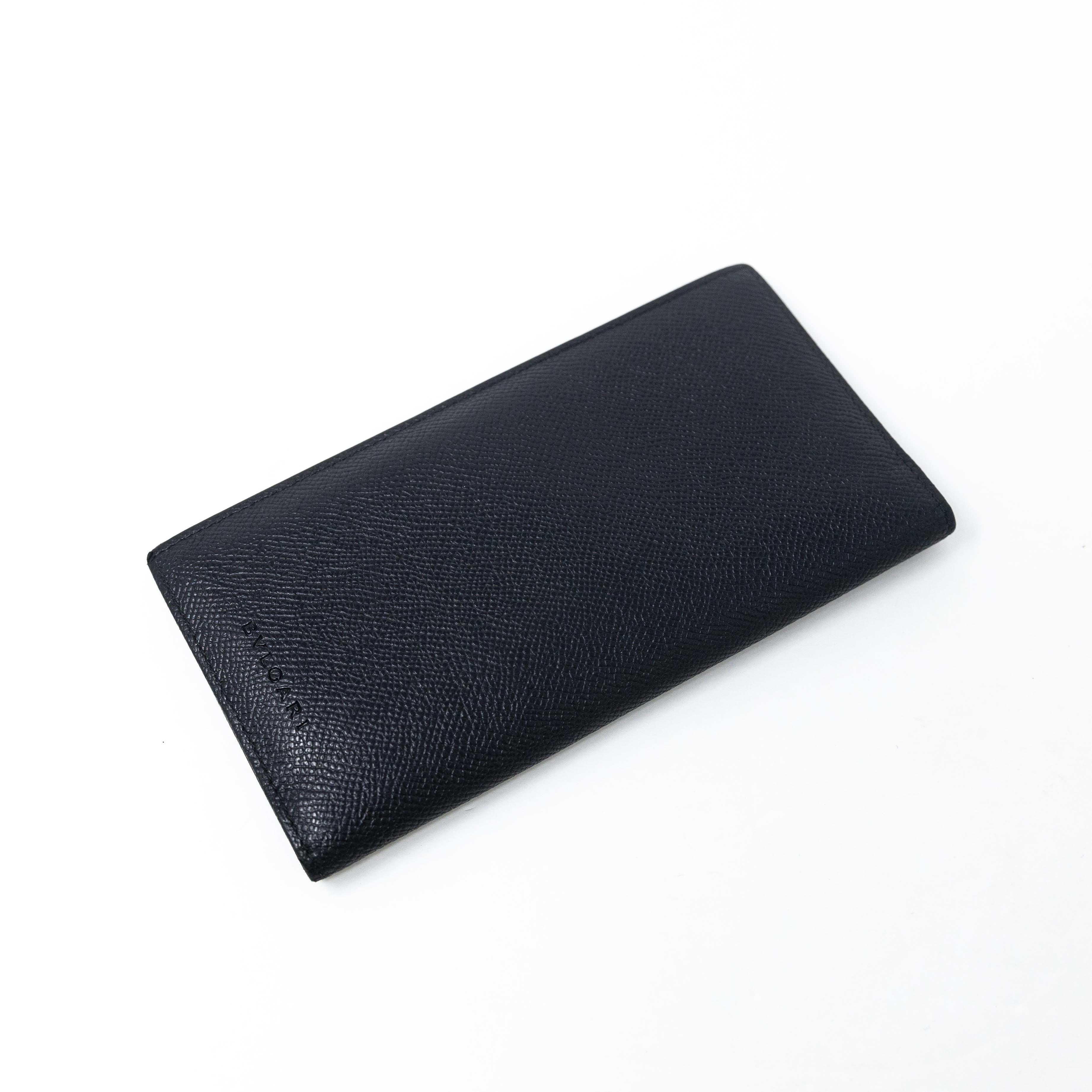 Bvlgari Black Long Wallet