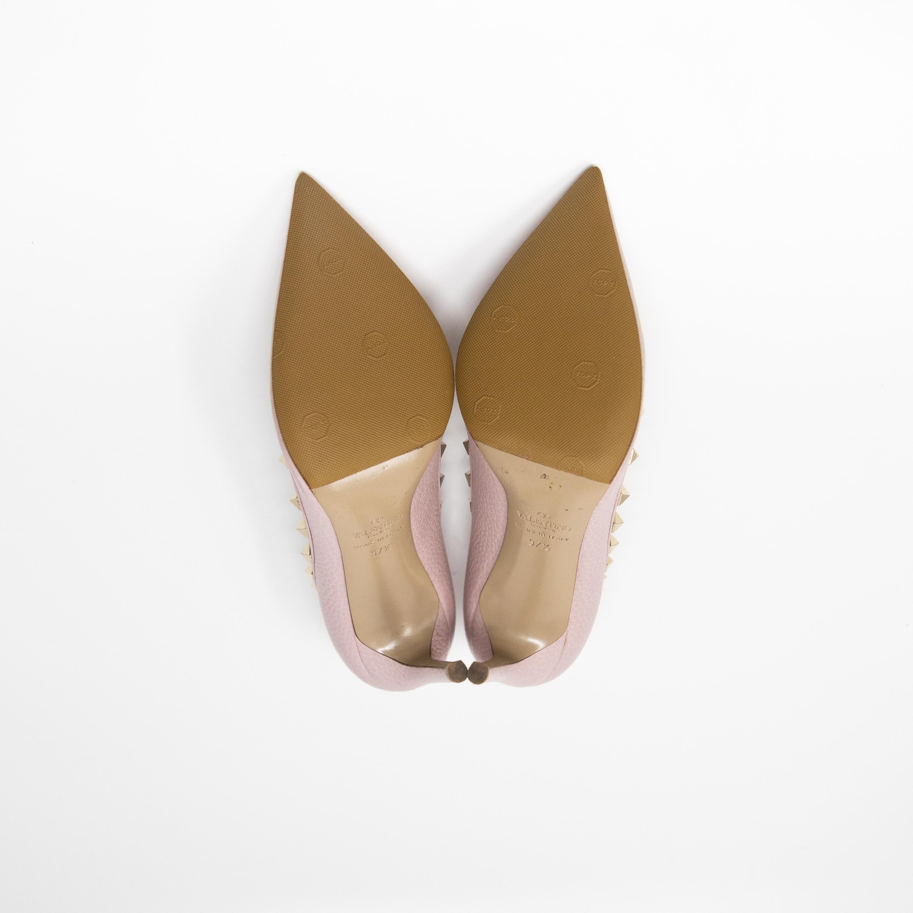 Valentino Pink Rockstud Pumps 37.5