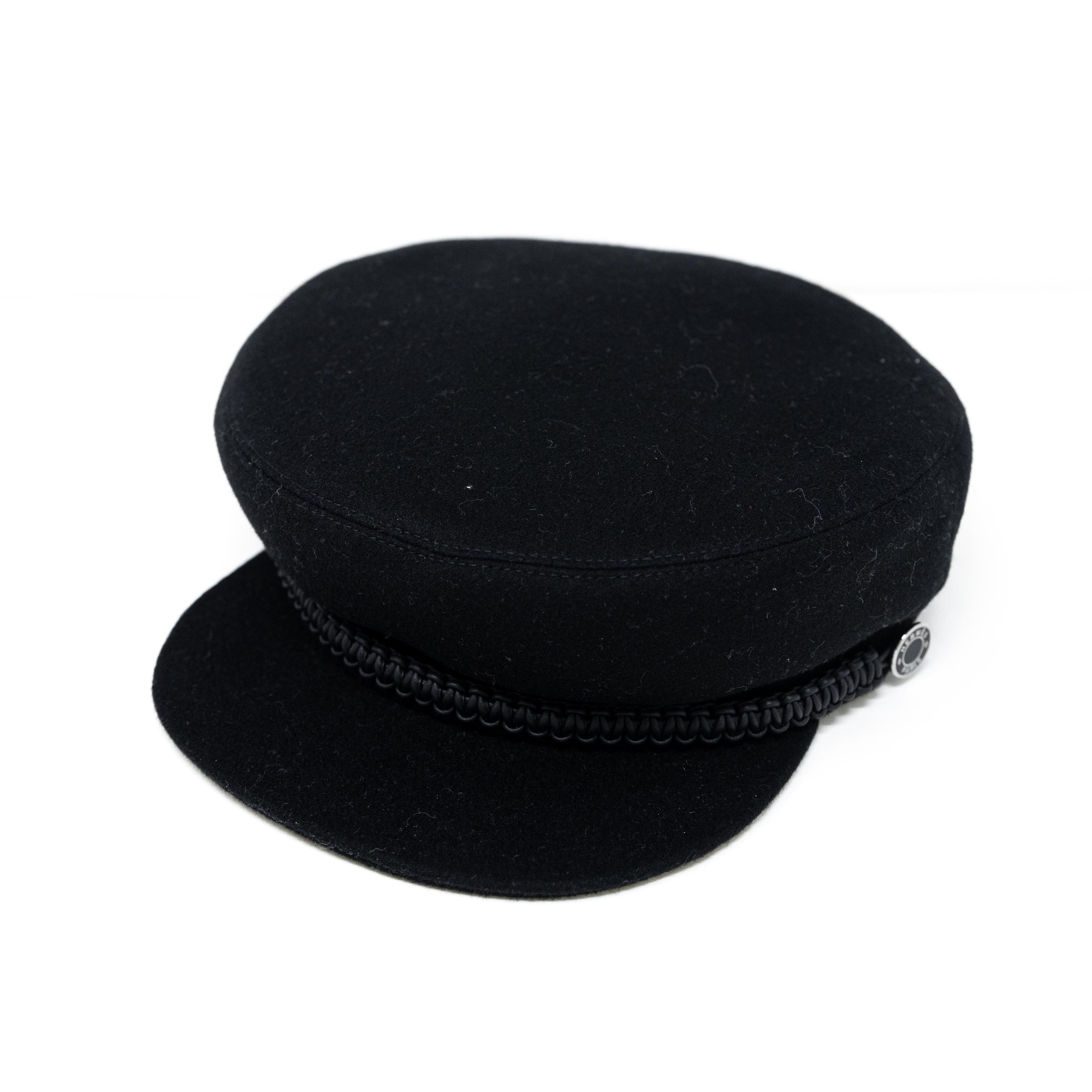 Hermes Noir Casquette Deauville Cap 57