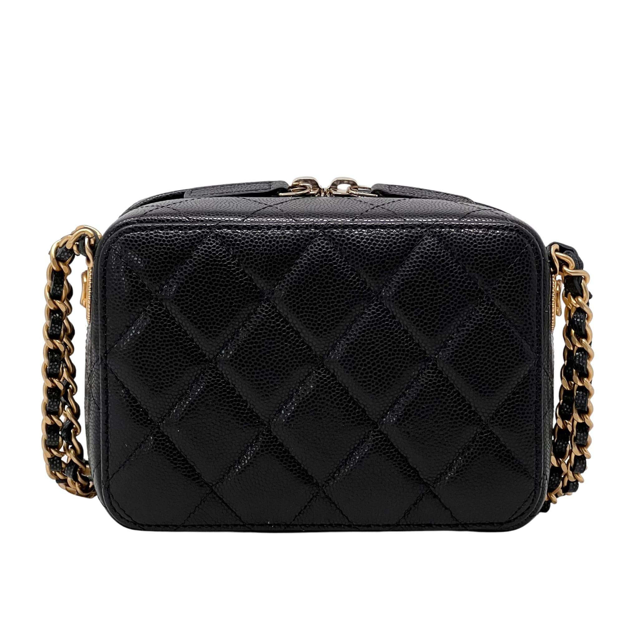 Chanel Black Caviar Twist Your Buttons Camera Bag